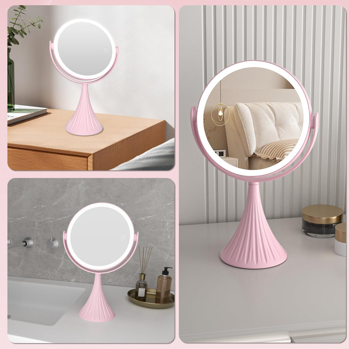 LED Vanity Mirror with Lights 7 6 Double Sided Makeup Mirror - KuflooQ Official Imagery - 7