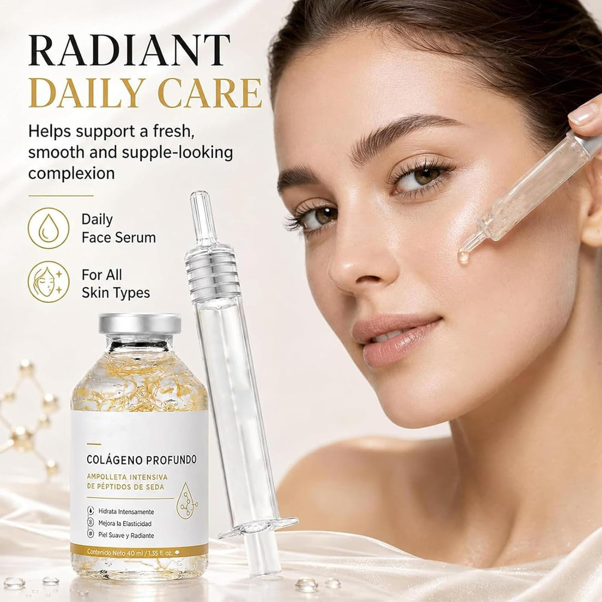 Colageno Profundo Deep Collagen Silk Peptide Serum Ampoule - Glykonex Official Imagery - 7
