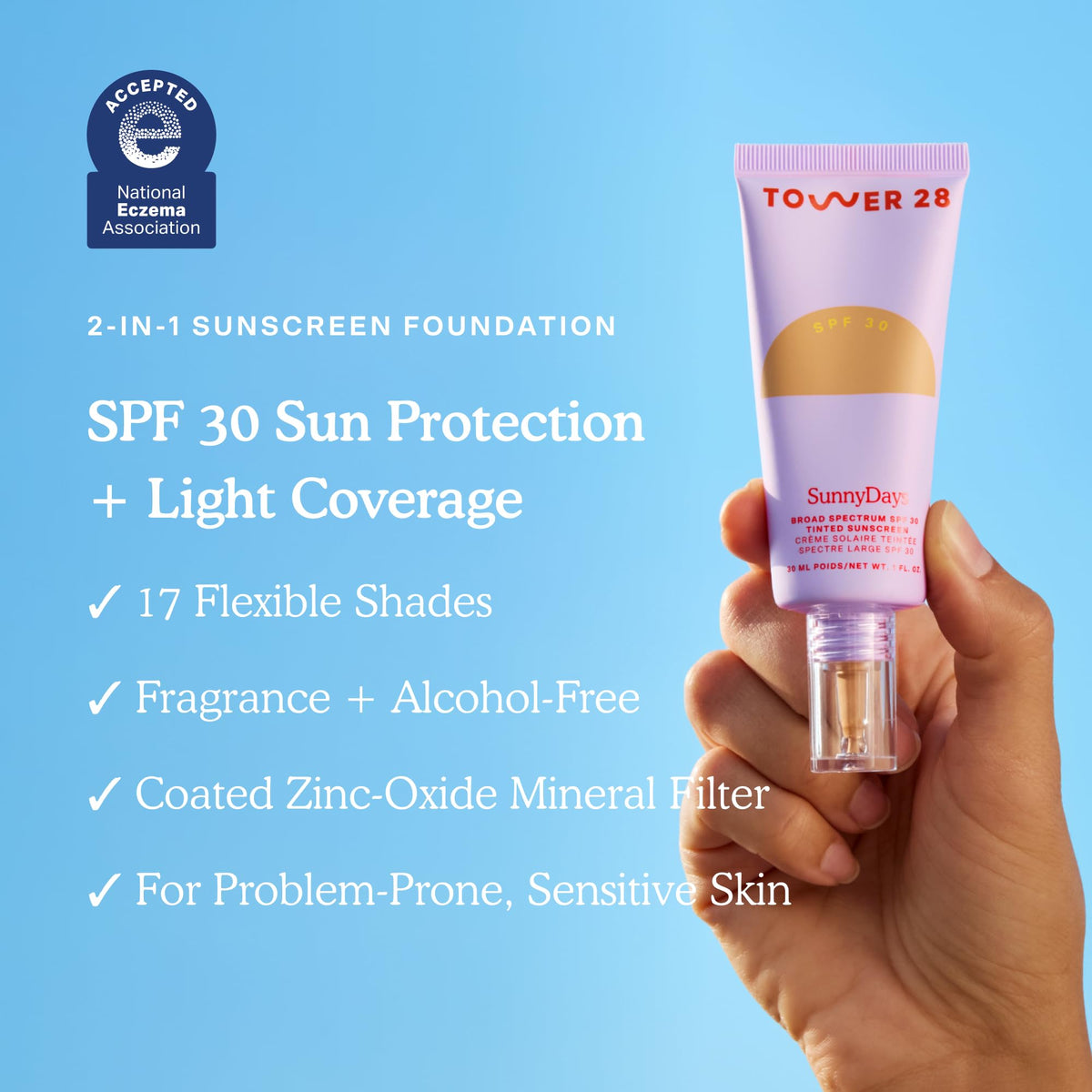 Tower 28 Foundation with SPF 30 SunnyDays Tinted Sunscreen - Tower 28 Official Imagery - 3