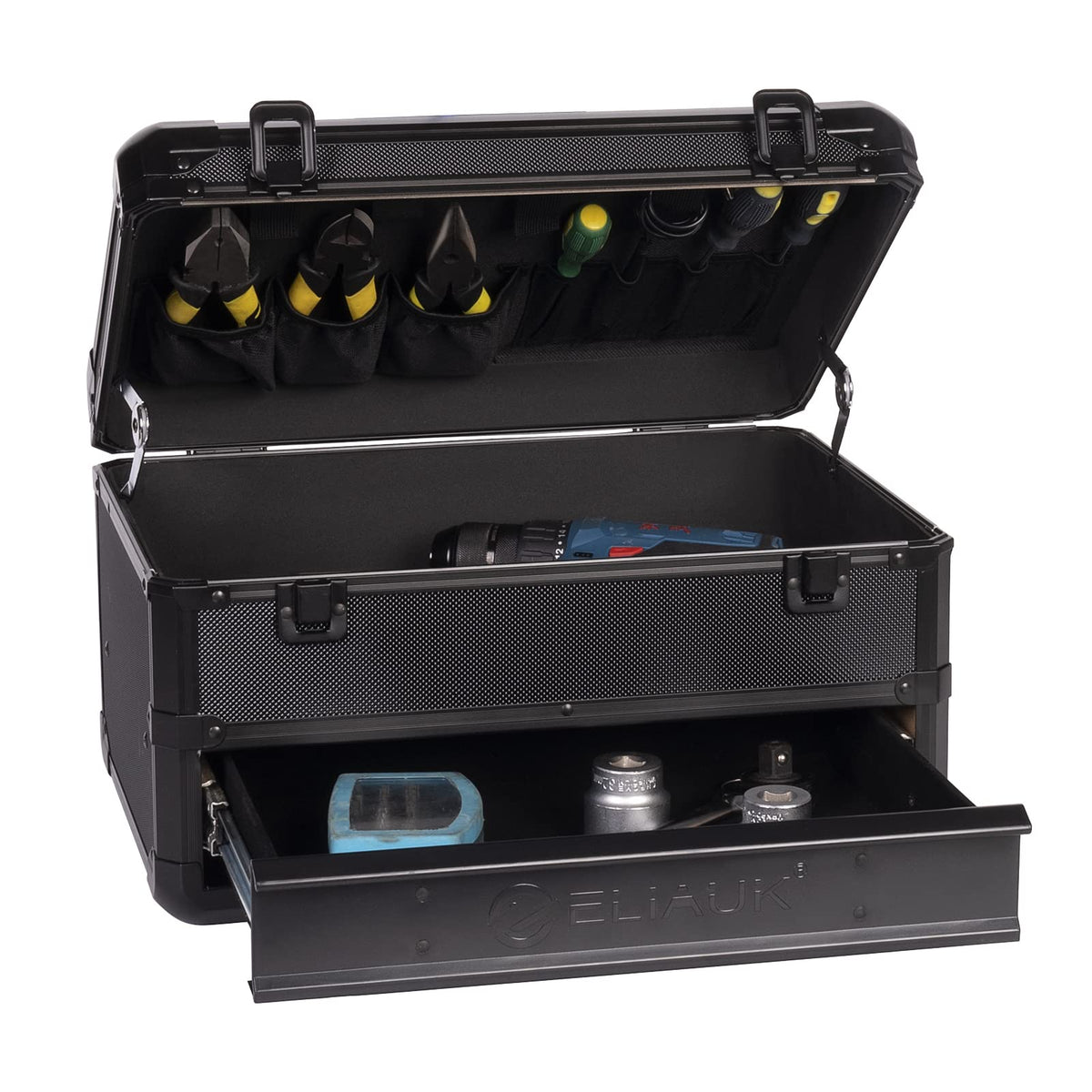 E ELIAUK Tool Box Tool Organizer Storage Cabinet Carry Case - E ELIAUK Official Imagery - 1