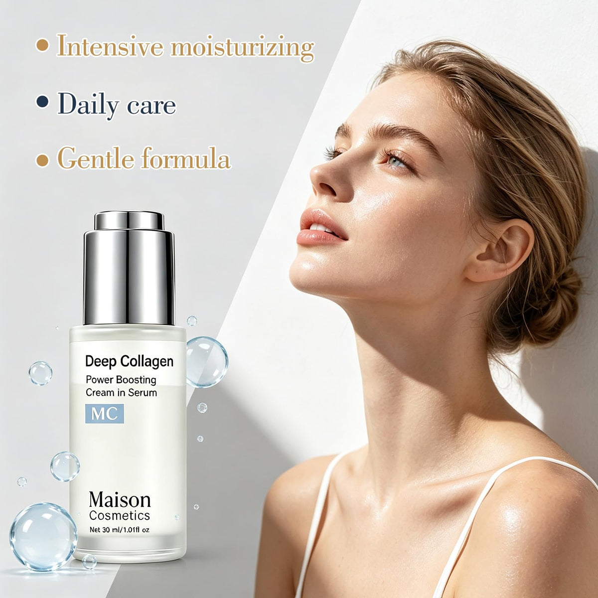 Korean Deep Collagen Serum for Face Plumping Dry and Mature - TUODAW Official Imagery - 7