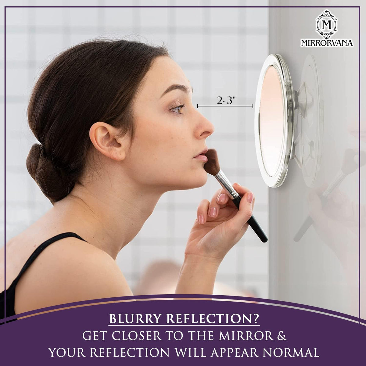20X 10X Magnifying Mirror Set 3 Suction Cups Each 6 4 - MIRRORVANA Official Imagery - 6