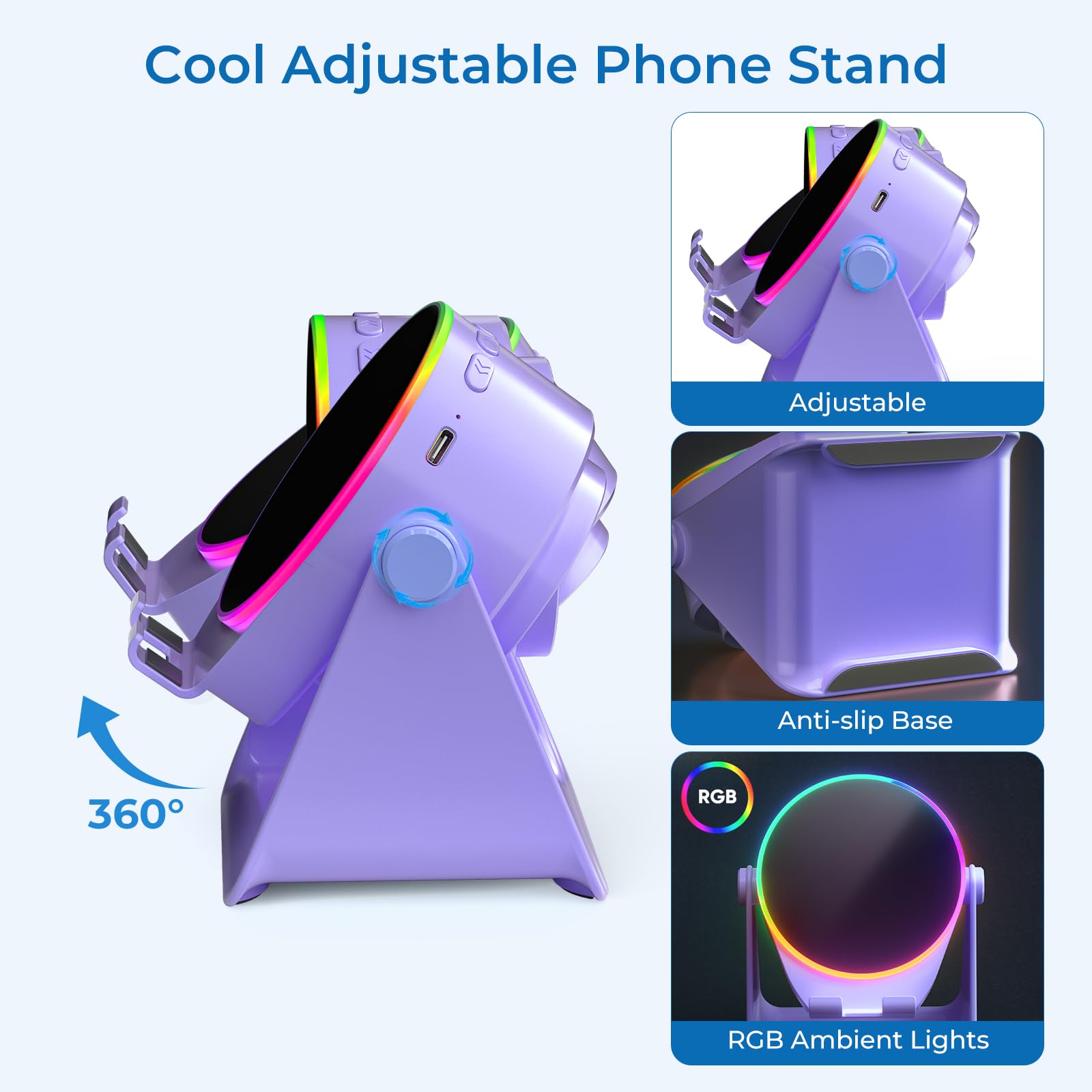 Dohelly Wireless Induction Speaker,Bluetooth Speaker with Phone S - Dohelly Official Product View 8