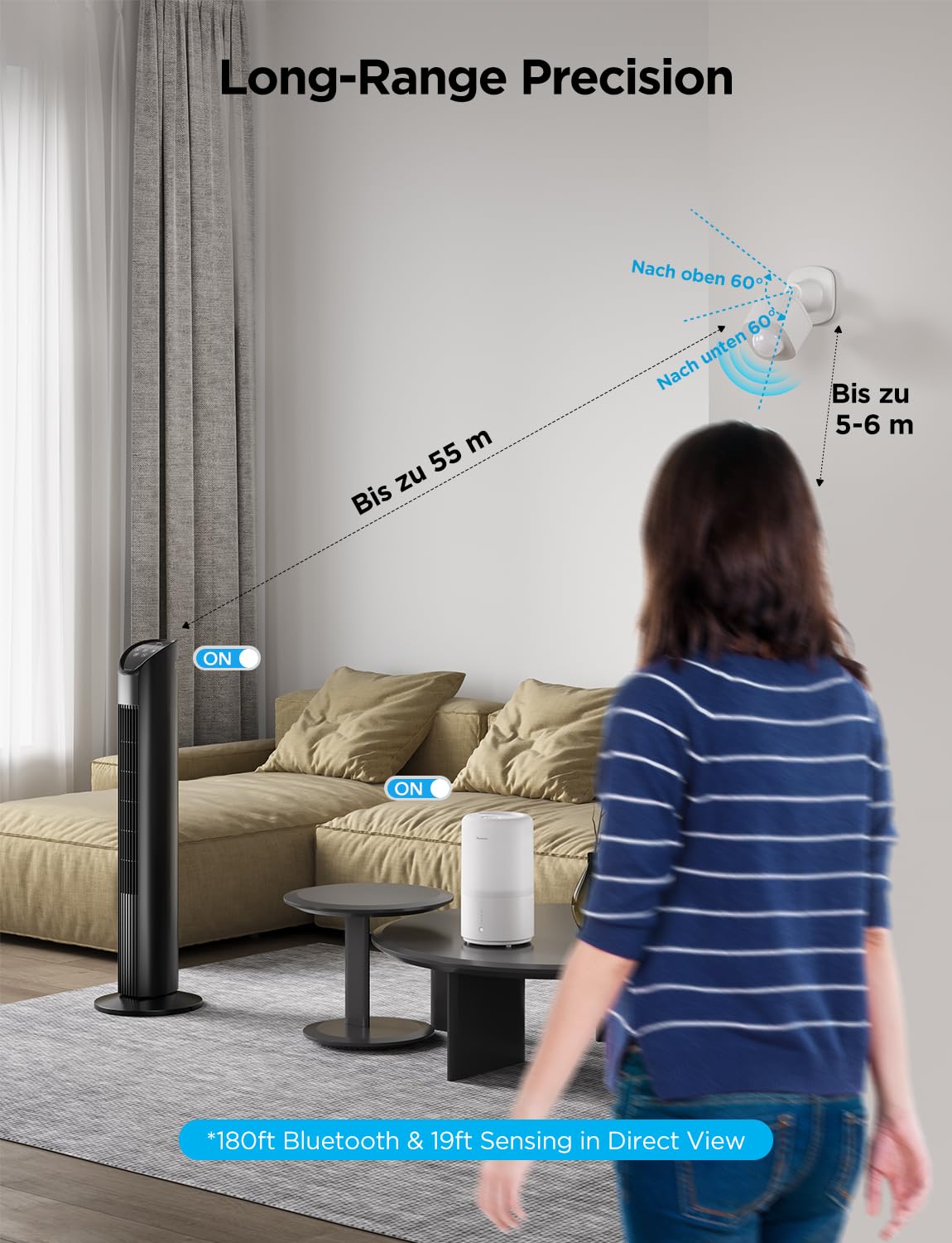 GoveeLife Wireless Smart Motion Sensor, Group Control Multiple De - GoveeLife Official Product View 7
