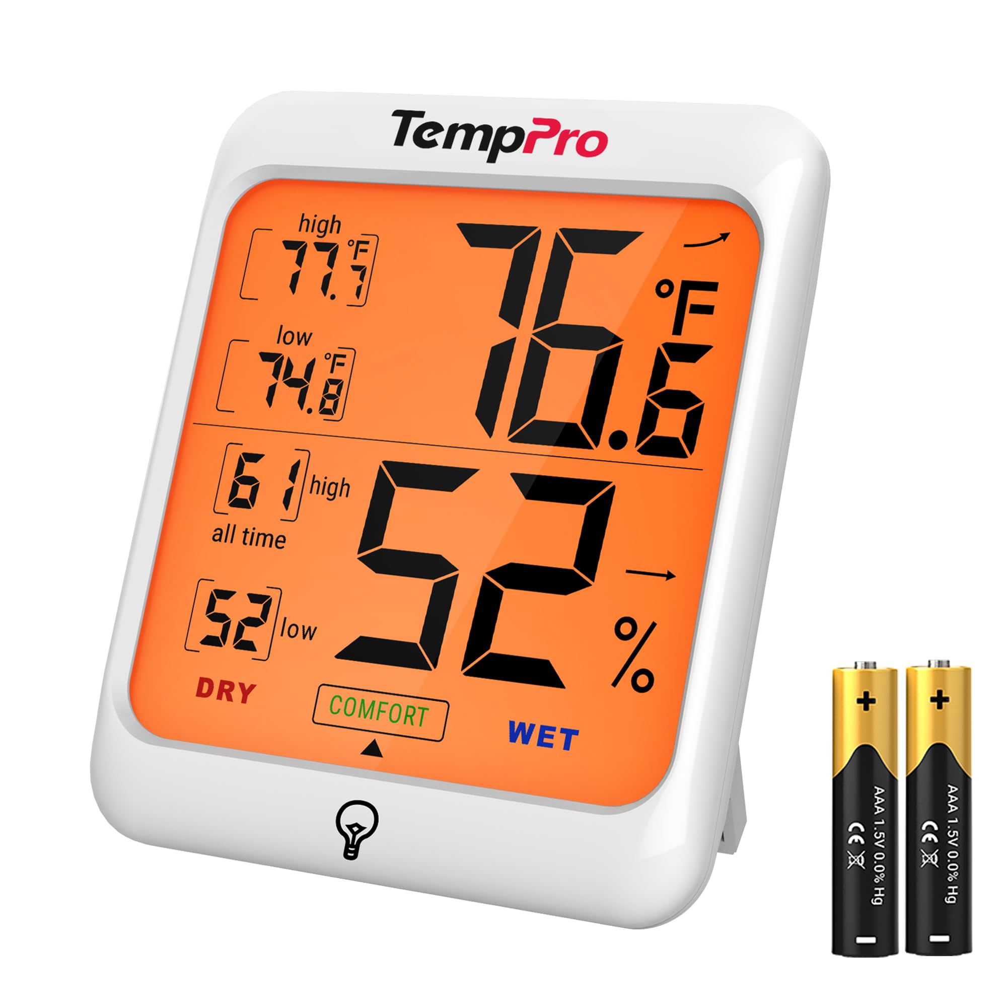 TempPro TempAir Digital Hygrometer Indoor Thermometer for Home - View 1