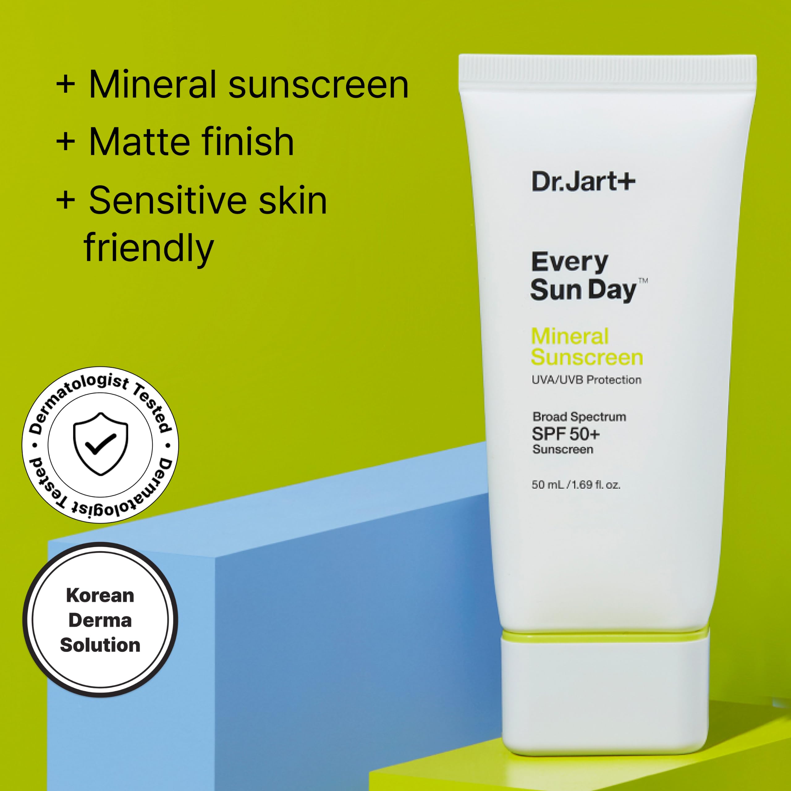 Dr Jart Every Sun Day Mineral Korean Sunscreen SPF 50 for - Premium Selection Official Imagery - 3