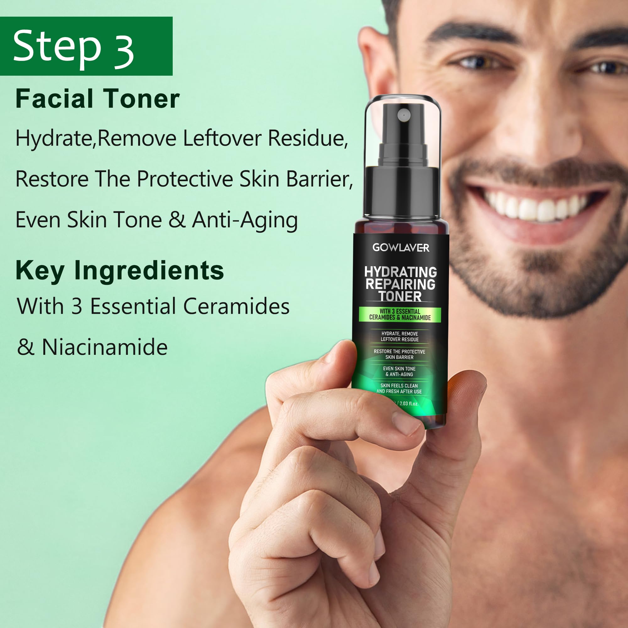 Gifts for Men,Skin Care for Men,Hydrating &amp; Moisturizing - GOWLAVER