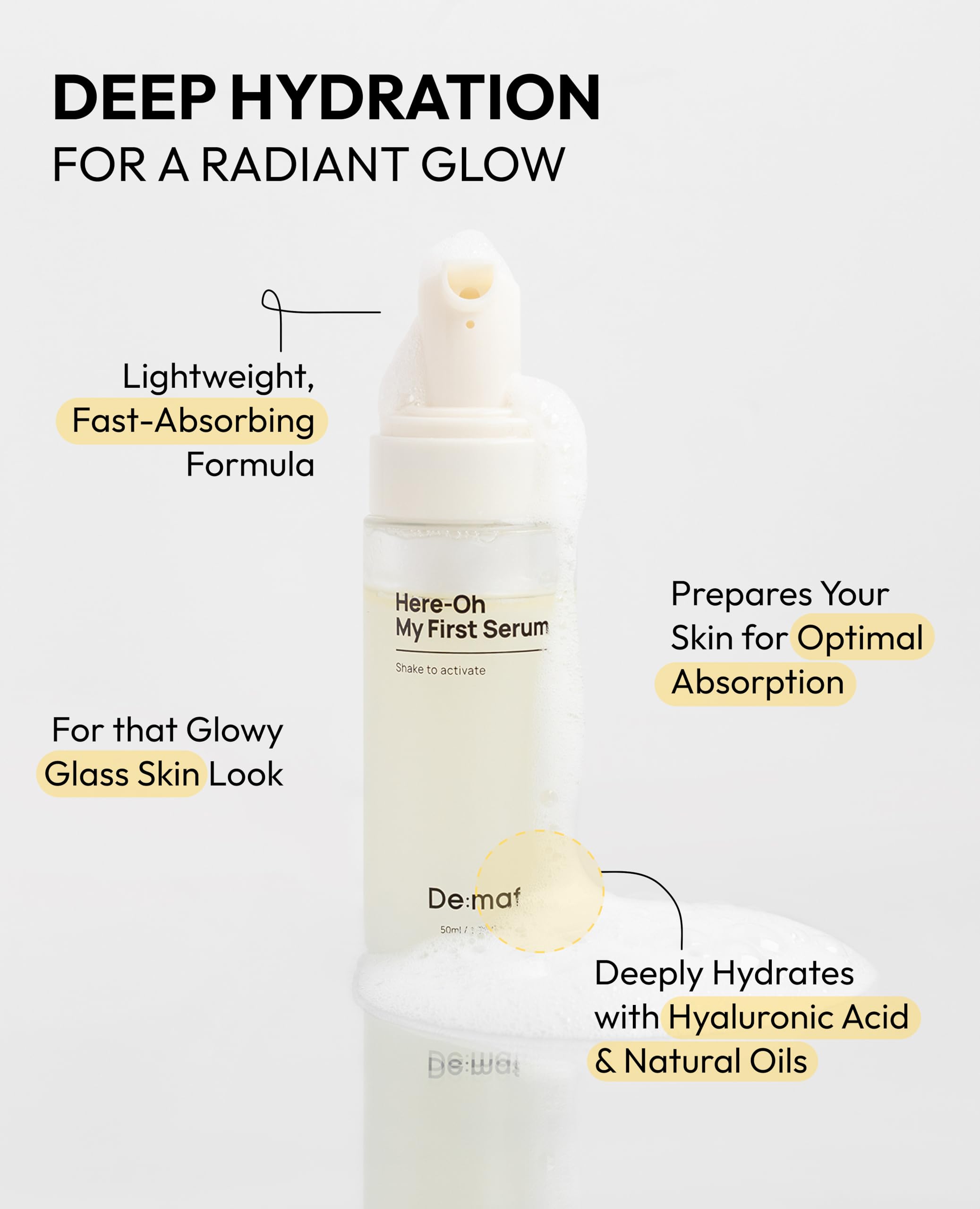 Welcome Skincare Gift Kit – Bestseller 3-Step Skincare Set for Sensitive Skin & Barrier Care | Travel Size Skincare Gift Set for Mom & Women - De:maf Official Product View 5