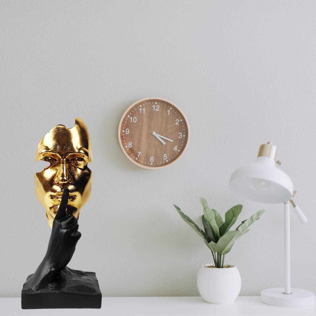 Thinker Statue Silence is Gold Abstract Art Figurine Decor - EPTUEGA Official Imagery - 4