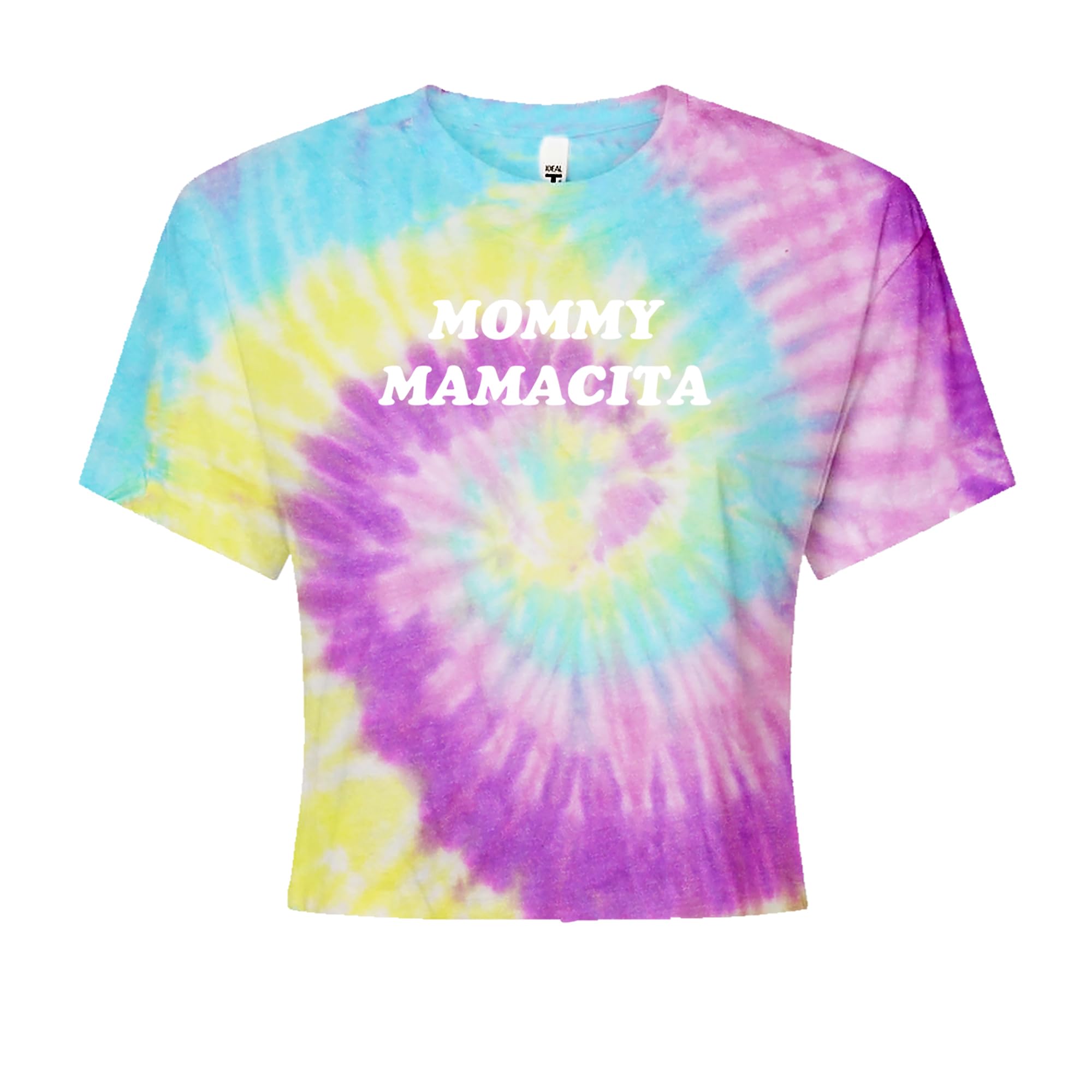 The Pxv Mommy Mamacita Womens Cropped T-Shirt, Soft Cotton Blend, Crop - View 9