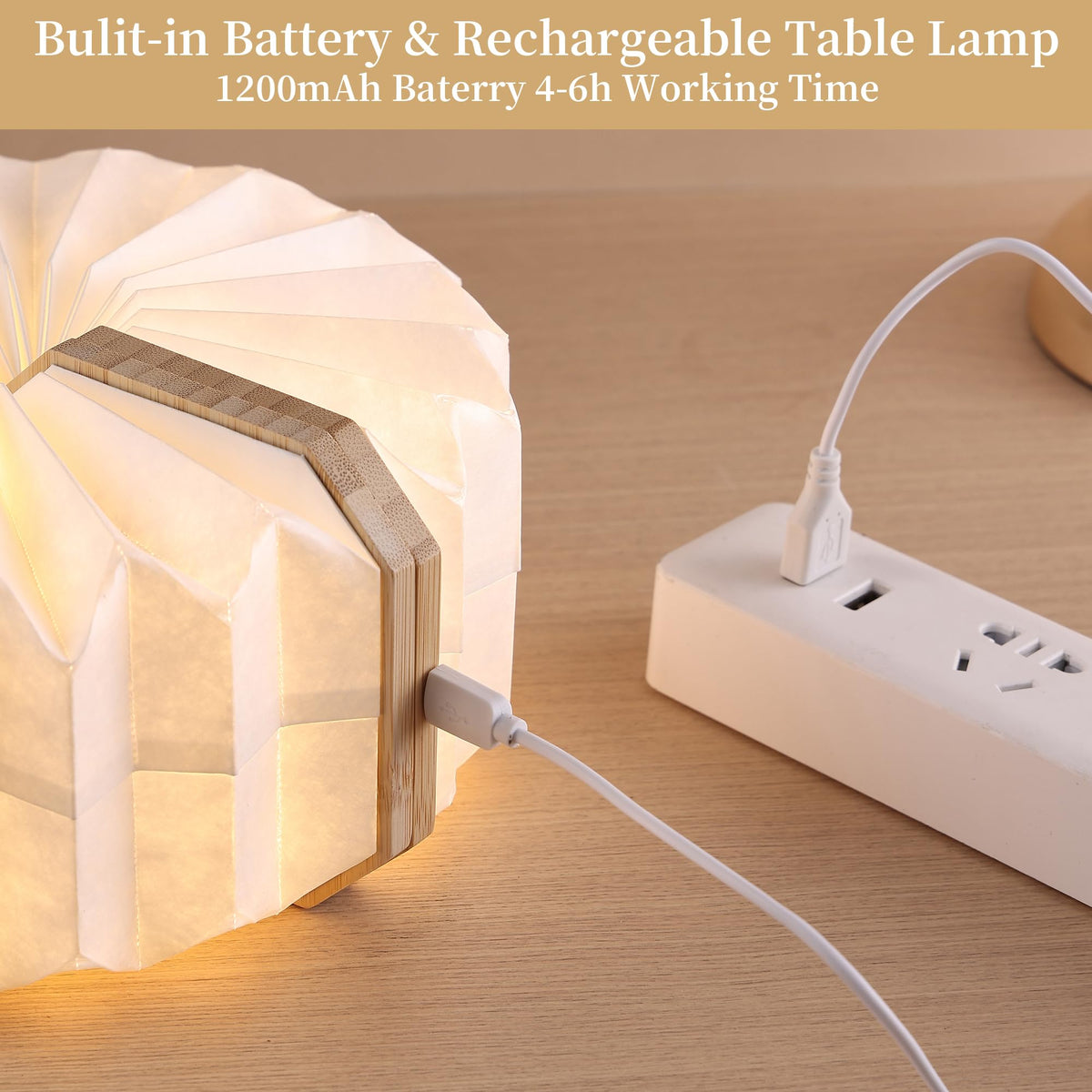 Paper Lamp Japanese Gifts House Warming Gifts Book lamp 3 - Uniwolk Official Imagery - 5