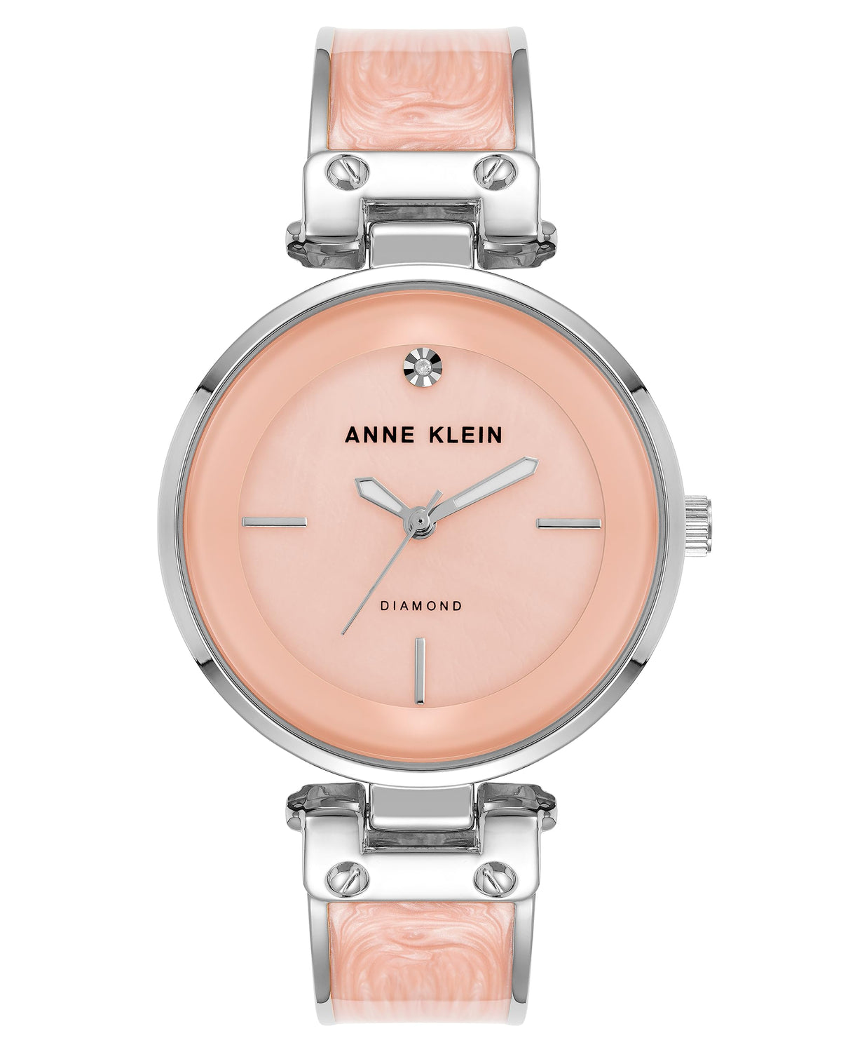 Anne Klein Women s Genuine Diamond Dial Bangle Watch - Anne Klein Official Imagery - 4