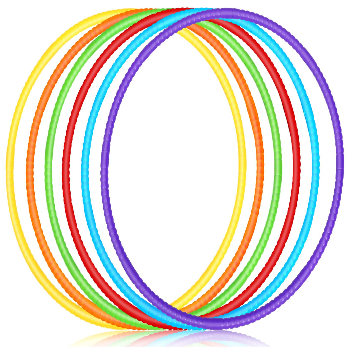 6 Pack Exercise Hoops Detachable Snap 32 Inch Simple Colors - Sratte Official Imagery - 8
