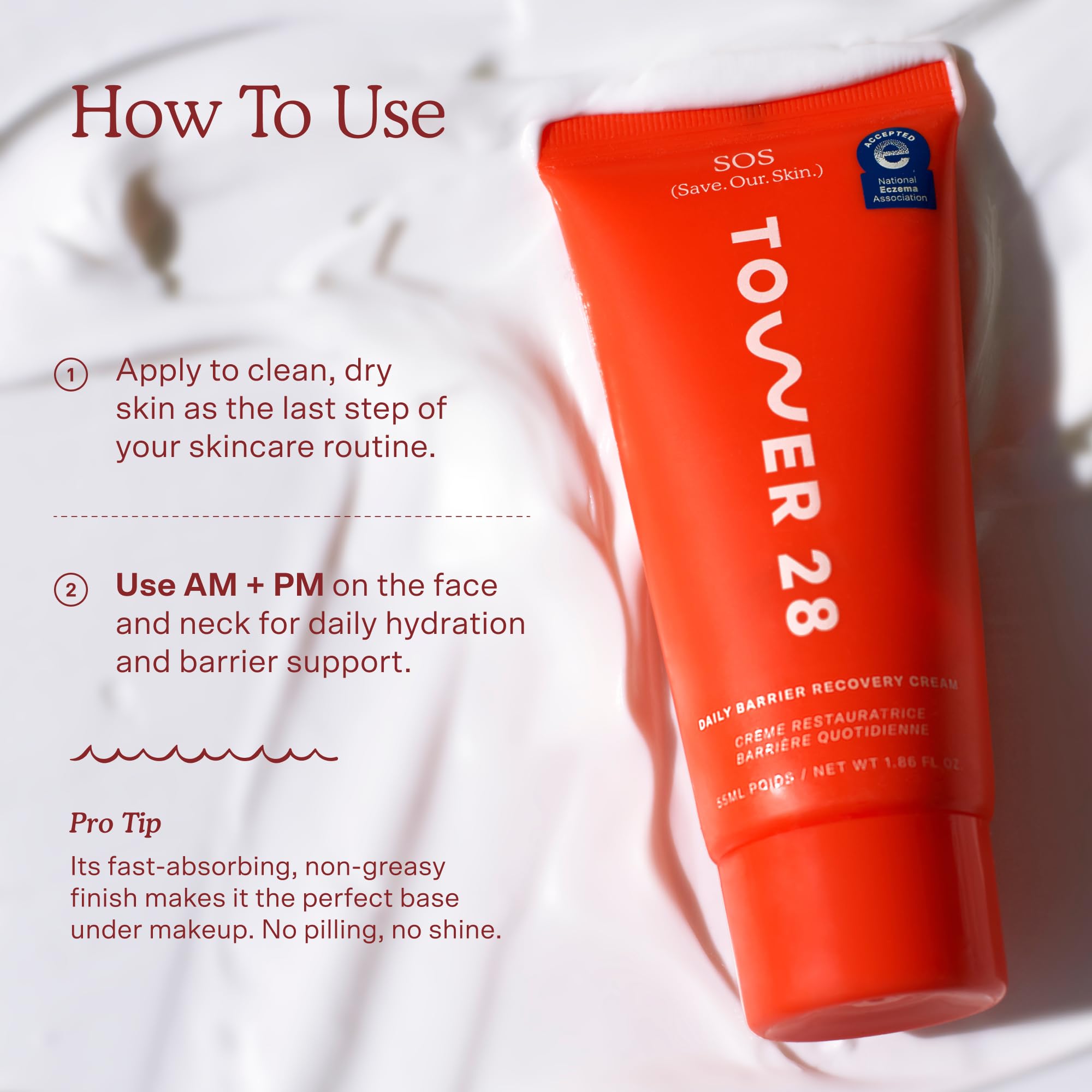 Tower 28 SOS Recovery Hydrating Face Cream for Sensitive - Tower 28 Official Imagery - 7