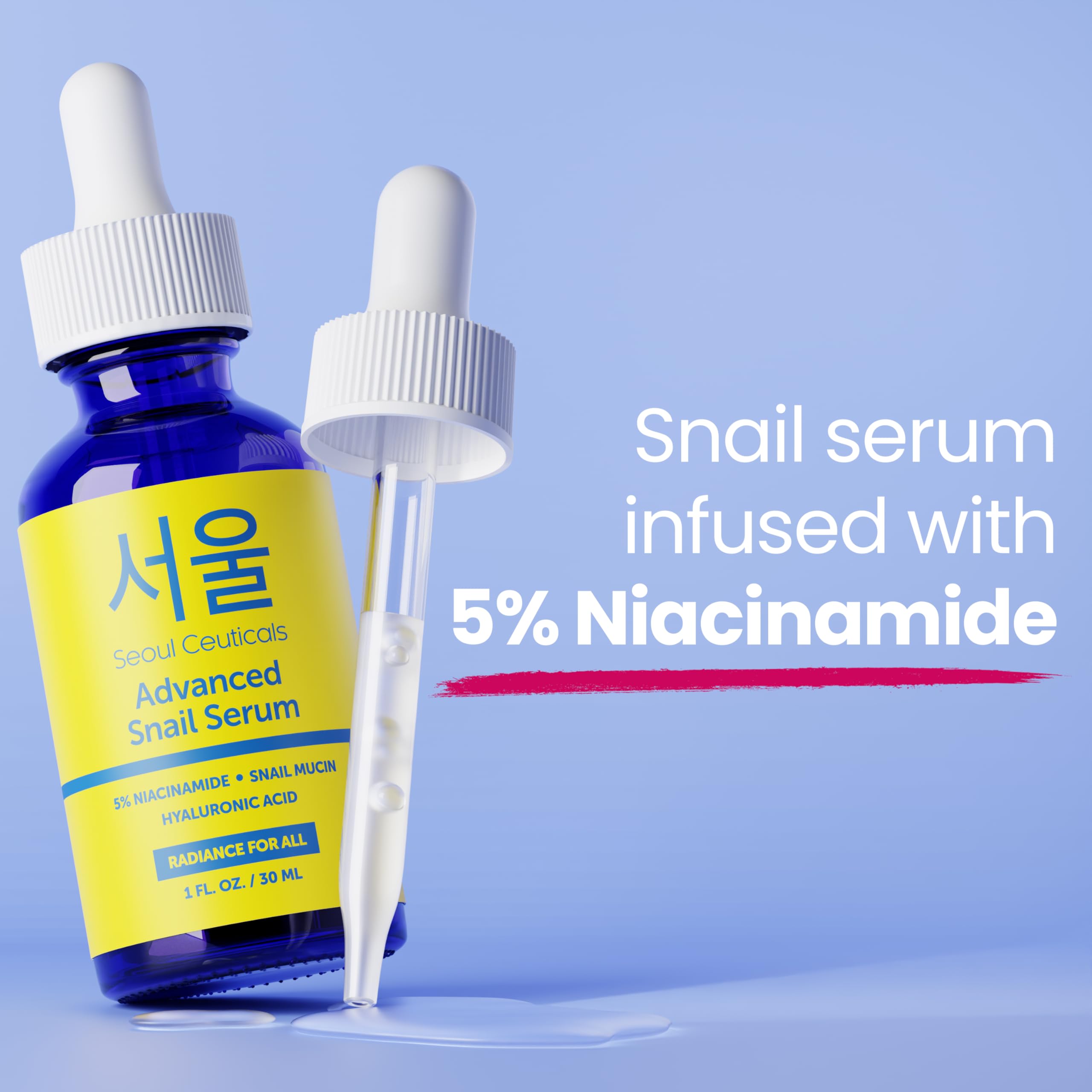 SeoulCeuticals Korean 5 Niacinamide Snail Mucin 97 5 Essence - SeoulCeuticals Official Product Imagery - 8