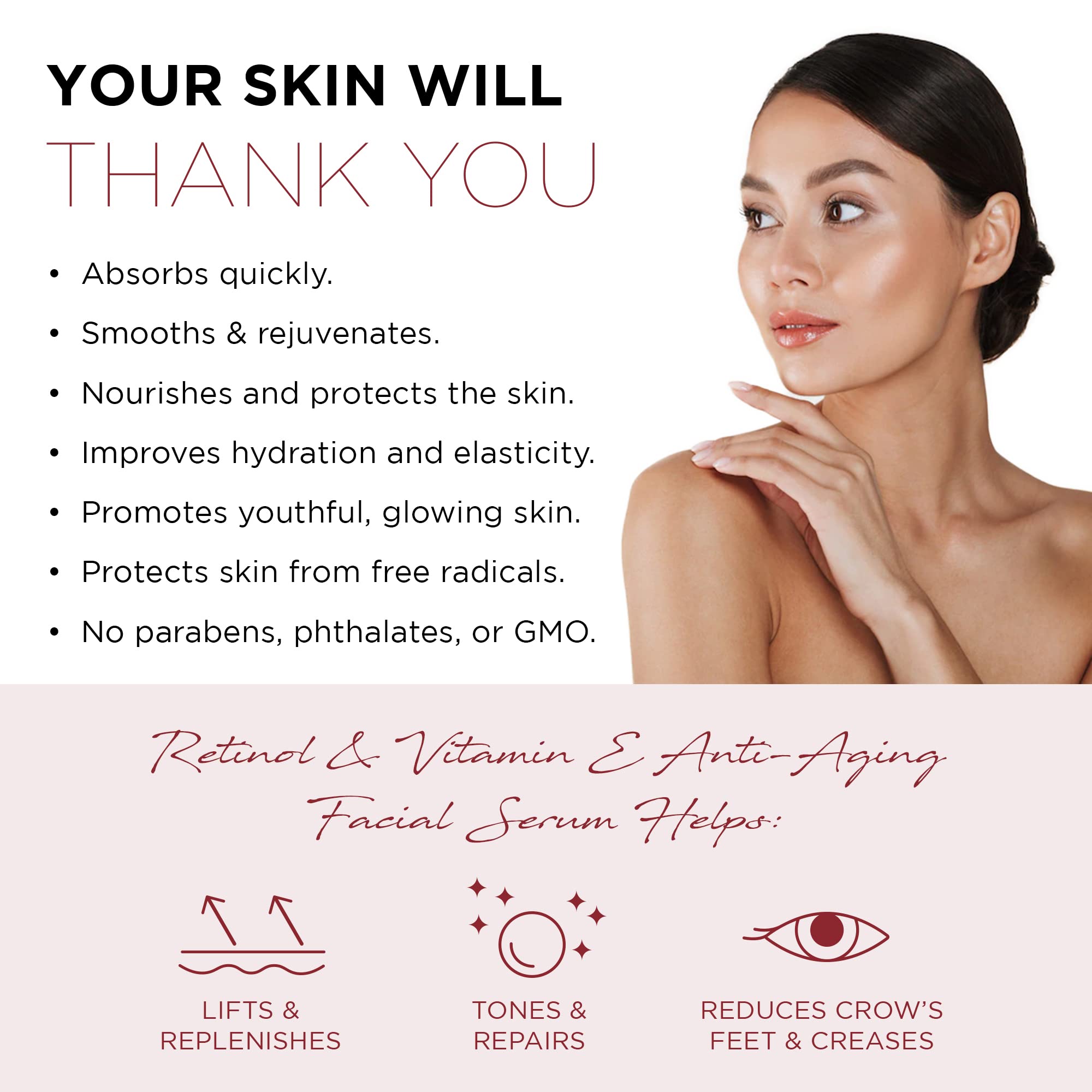Azure Cosmetics Retinol Serum For Face - Azure Cosmetics Official Product Imagery - 5