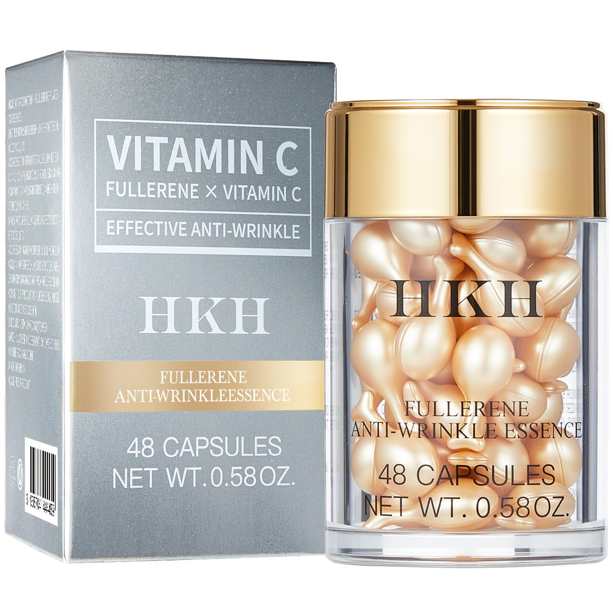 HKH Vitamin C Serum Capsules For Face 48 Caps Anti Aging - HKH Official Imagery - 2