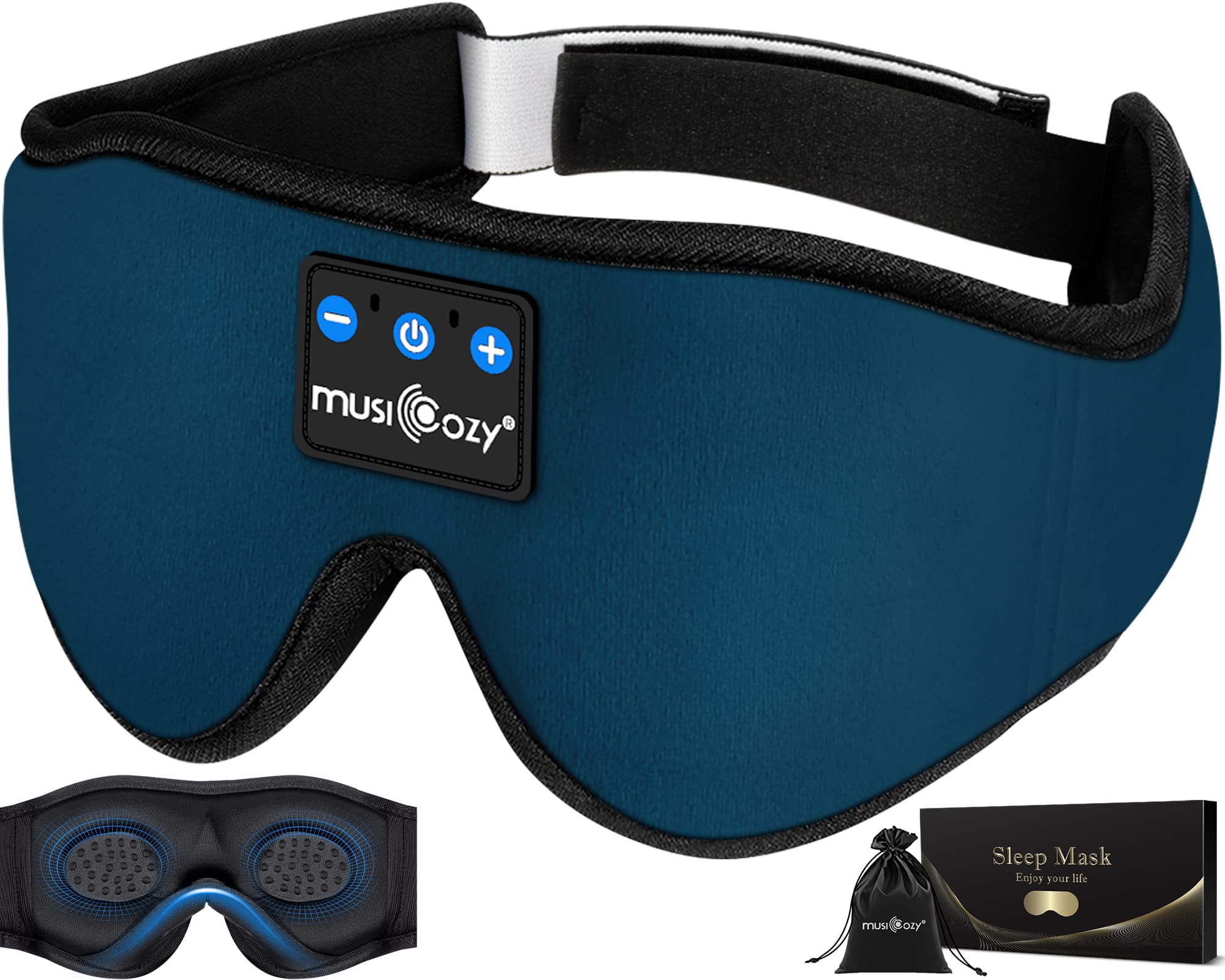 MUSICOZY Sleep Headphones Bluetooth 5.4 Sleep Mask with HD Sound - MUSICOZY Official Product View 9