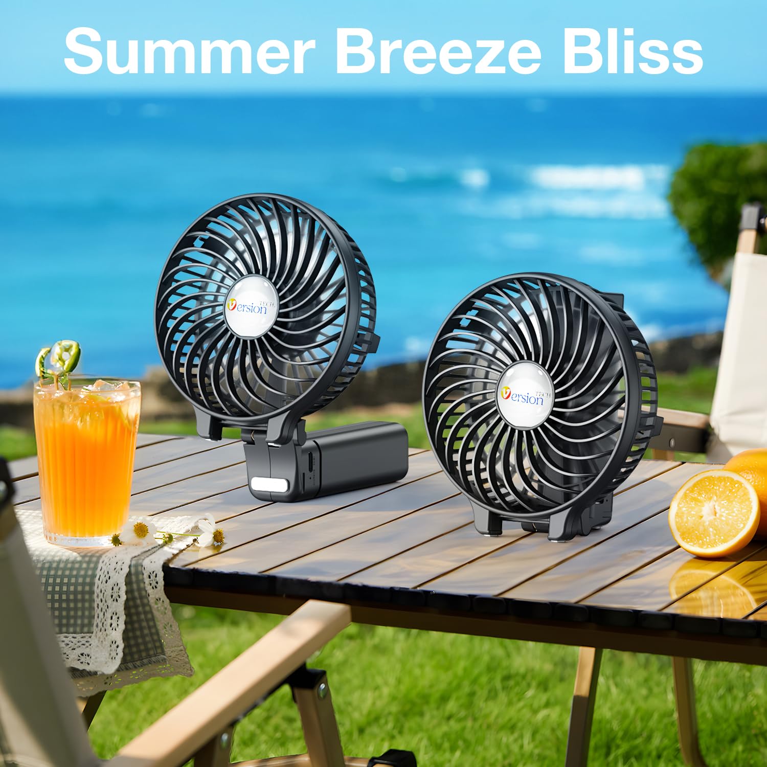 VersionTECH. Portable Handheld Fan, Powerful+Durable+180° Foldabl - VersionTECH. Official Product View 7