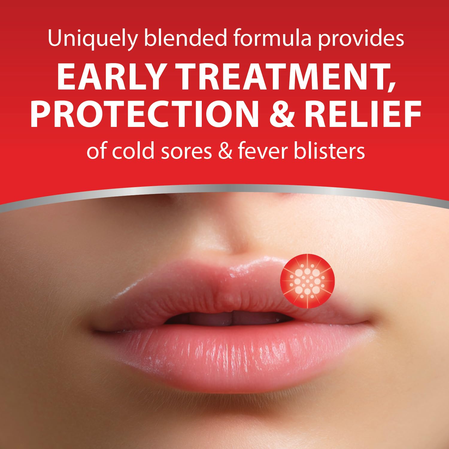 Zilactin Cold Sore Gel – Instant Relief, 6-Hour Protection, 0.25 oz