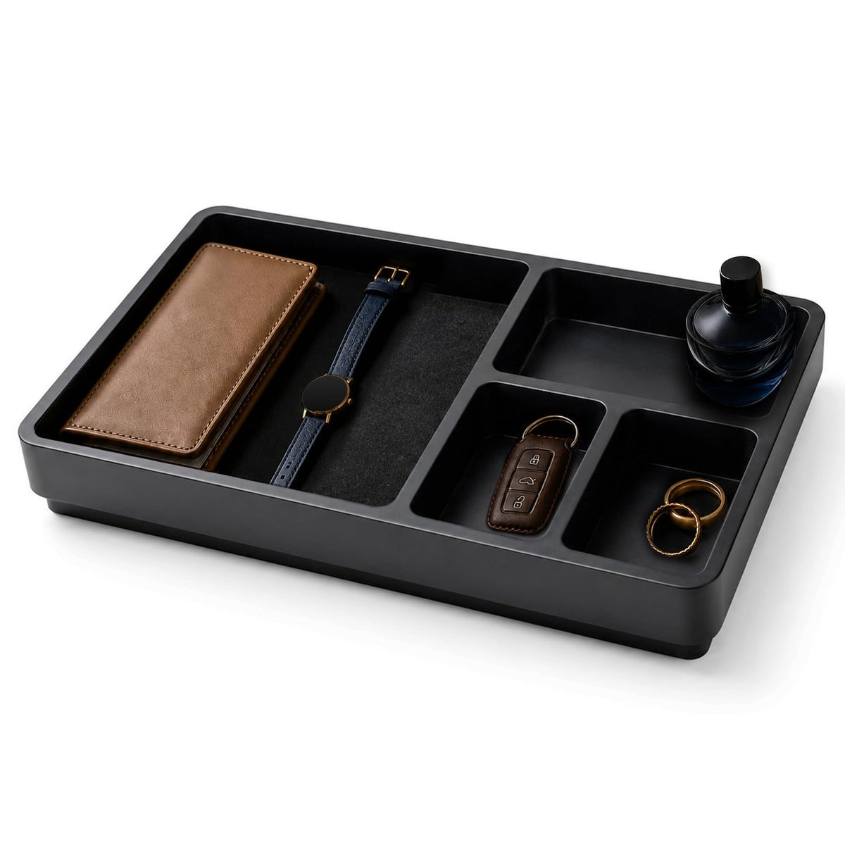 Dresser Trays Organizer for Bedroom 13x8 Multi Compartment - AdouCherI Official Imagery - 2