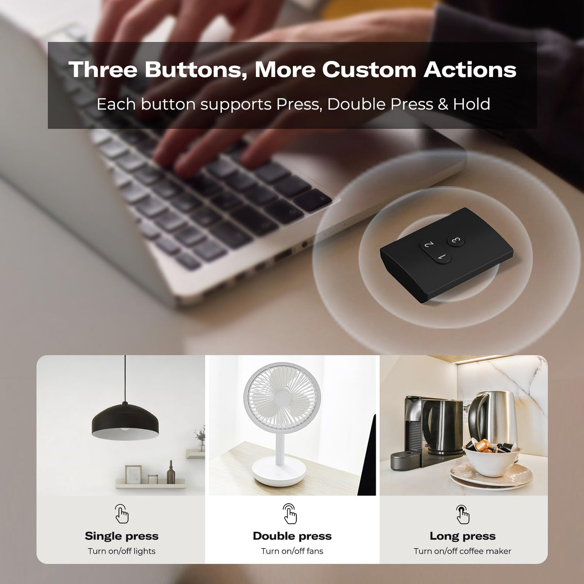 THIRDREALITY Smart Button ZB2 ZigBee Hub Required 3 Wireless - THIRDREALITY Official Imagery - 4