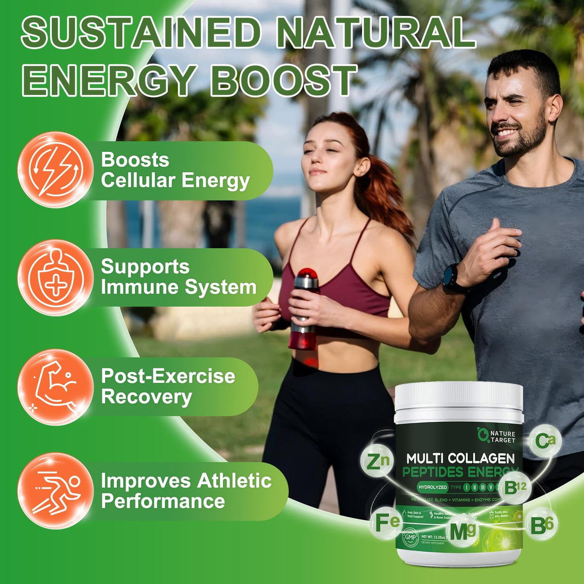 NATURE TARGET Multi Collagen Peptides Powder for Women 35 - NATURE TARGET Official Imagery - 7