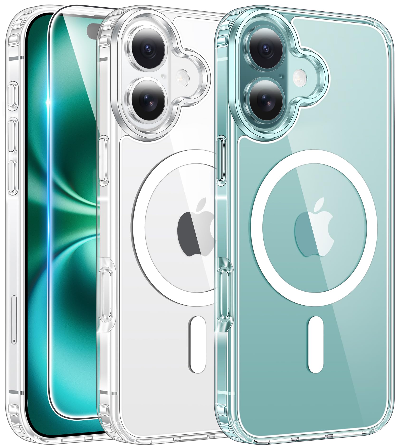 FNTCASE for iPhone 16 Phone Case Compatible with Magsafe Clear Phonecase - FNTCASE Official Product View 1