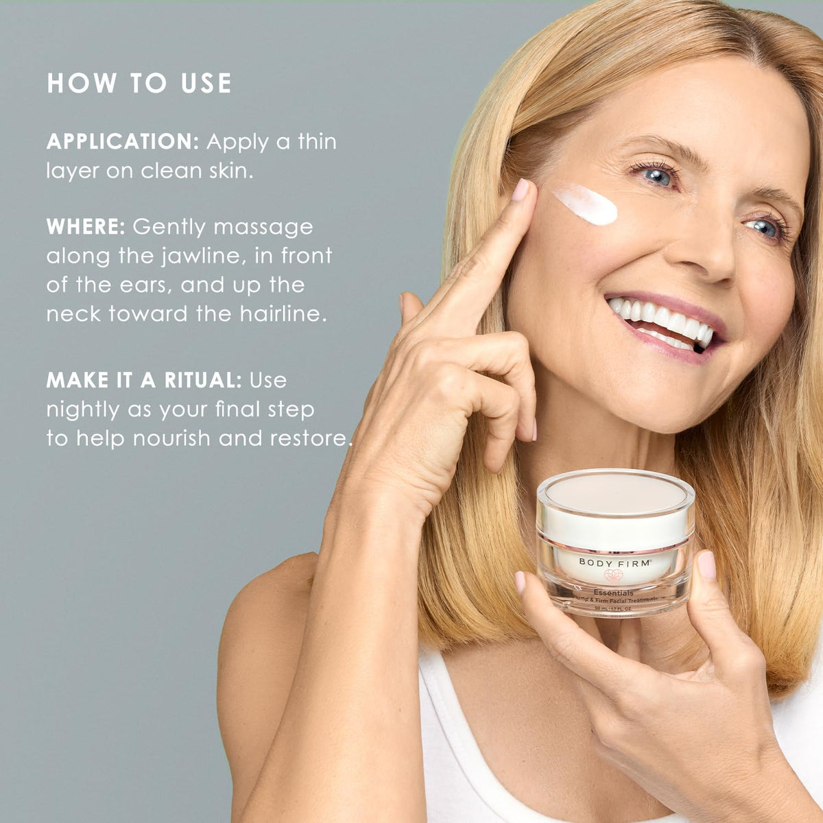 BODY FIRM Crepe Erase Plump Firm Facial Treatment - Premium Selection Official Imagery - 7