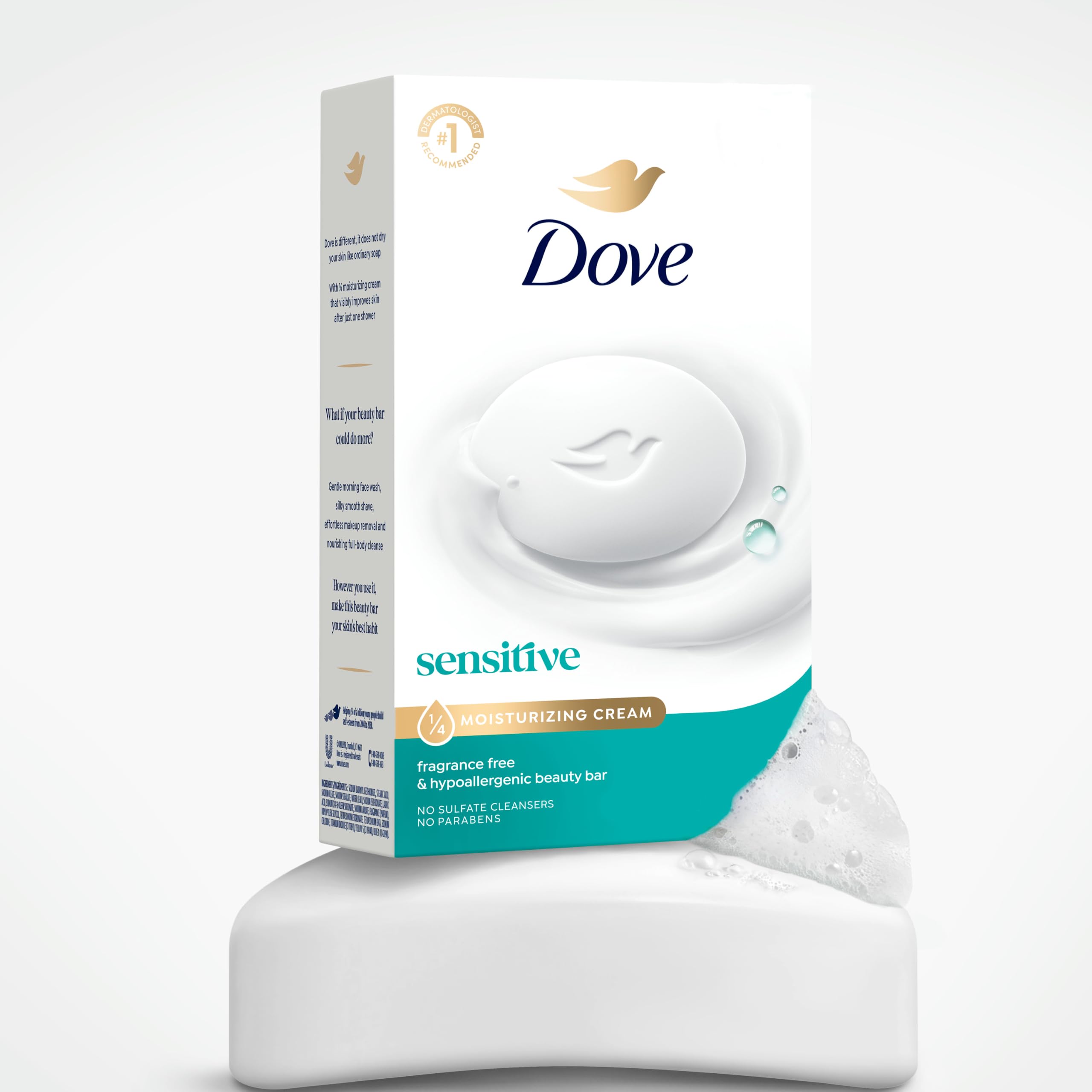 Elefair Tech Dove Beauty Bar Soap Sensitive, 3. 6 Bars - Elefair Tech Official Product View 4