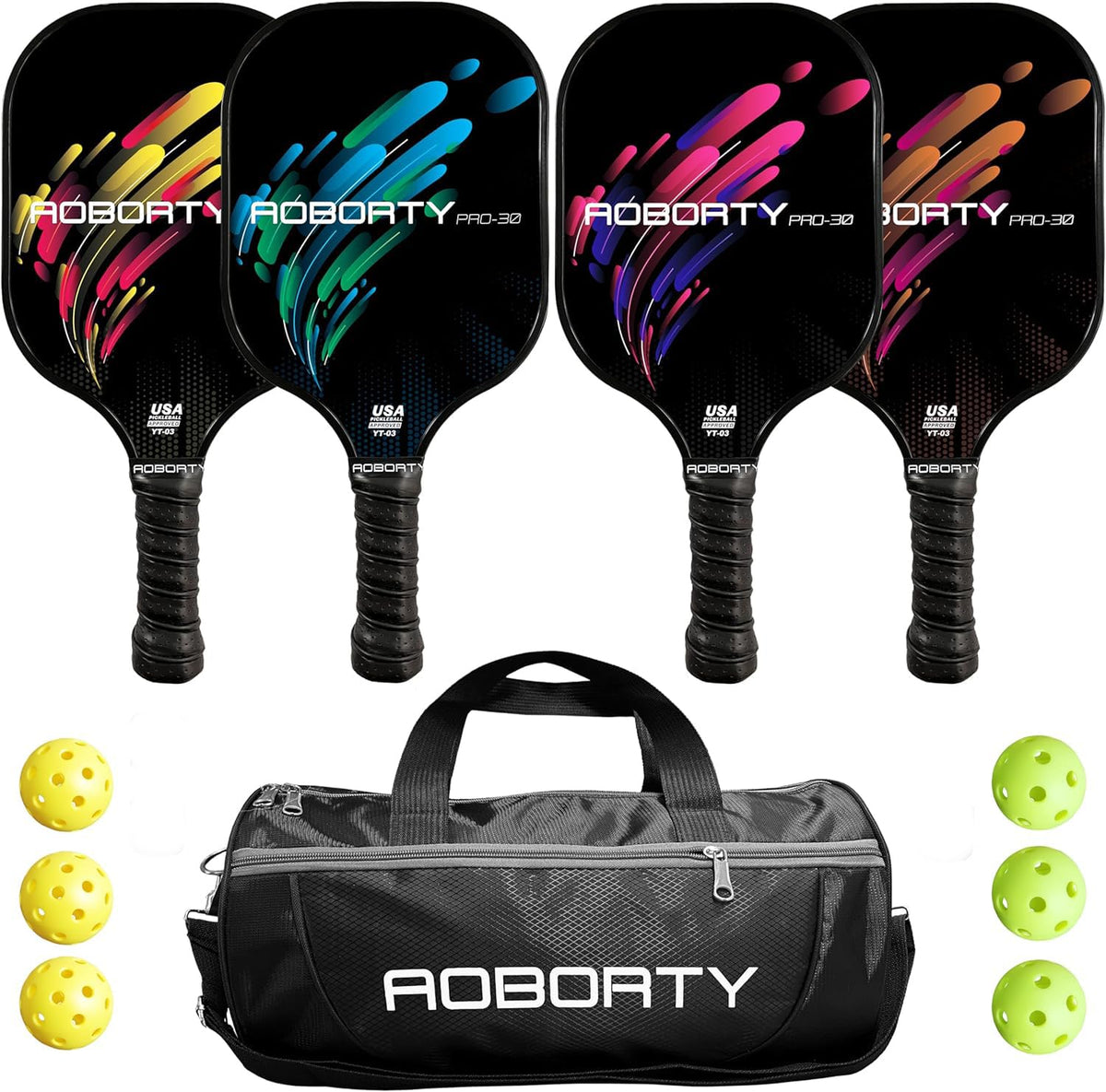 AOBORTY Pickleball Paddles 4 Pack - AOBORTY Official Imagery - 2