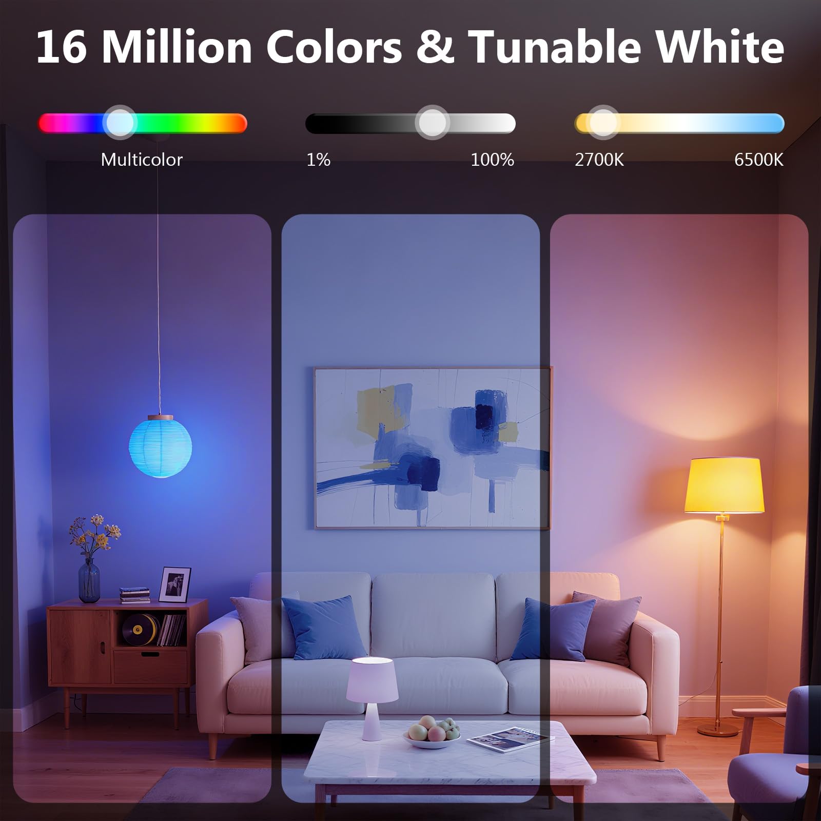 DAYBETTER A19 E26 Smart Light Bulbs,Compatible with Alexa & Google Home - DAYBETTER Official Product View 5