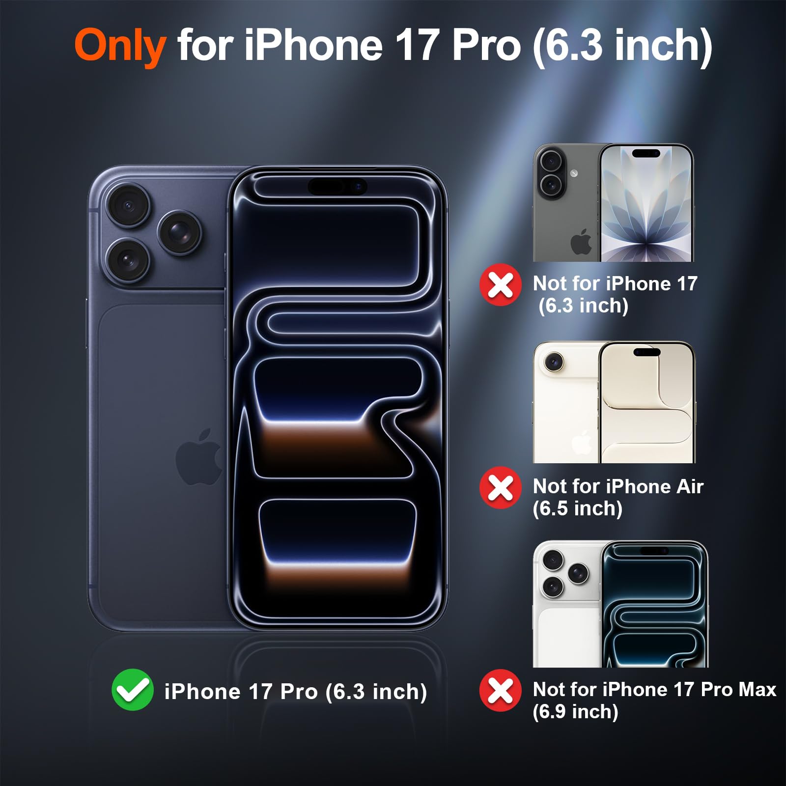 SUPFINE Magnetic for iPhone 17 Pro Case Black - SUPFINE Official Product View 2