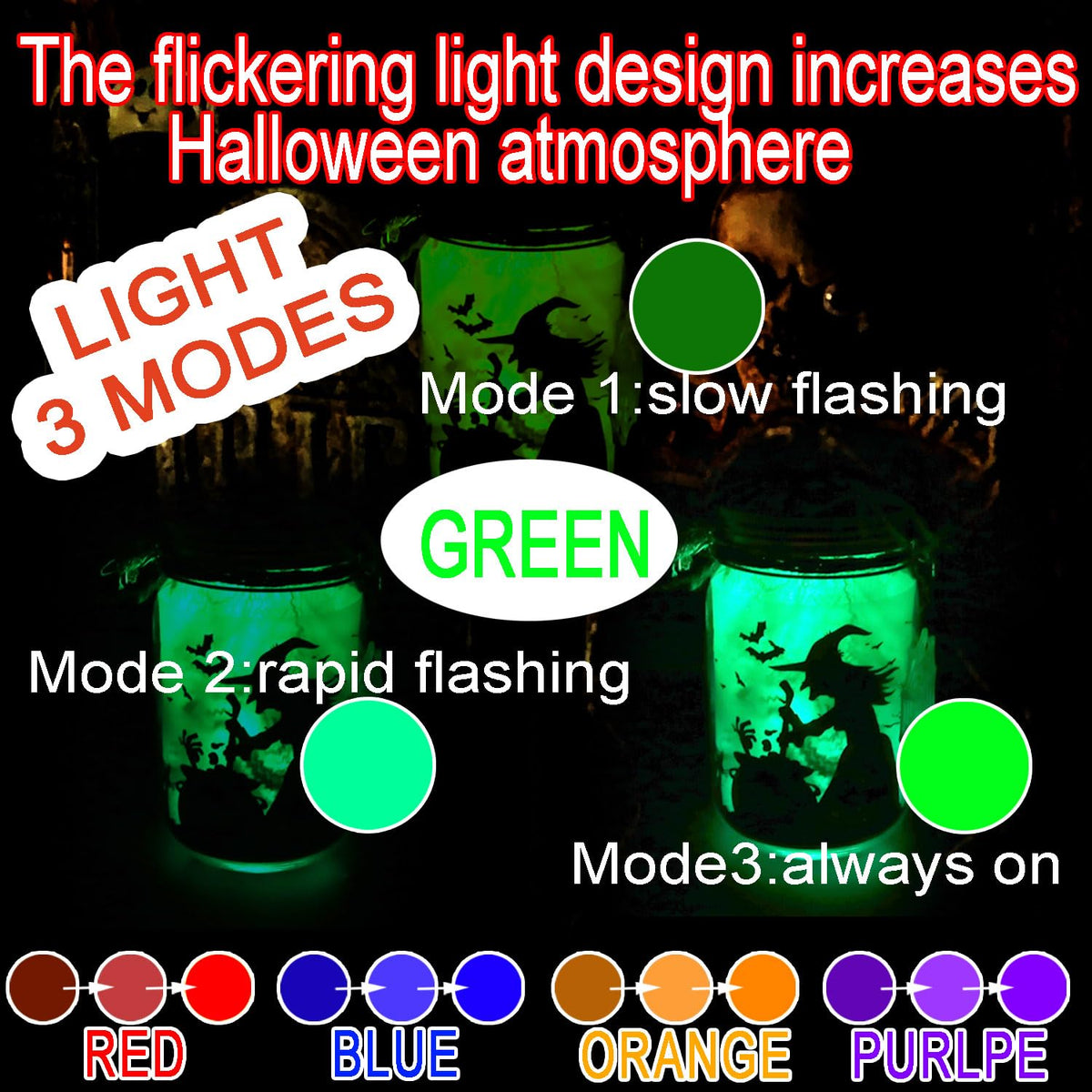 8 Pack Halloween DIY Lantern Jar Craft Kit Decor Supplies - mishunyus Official Imagery - 6
