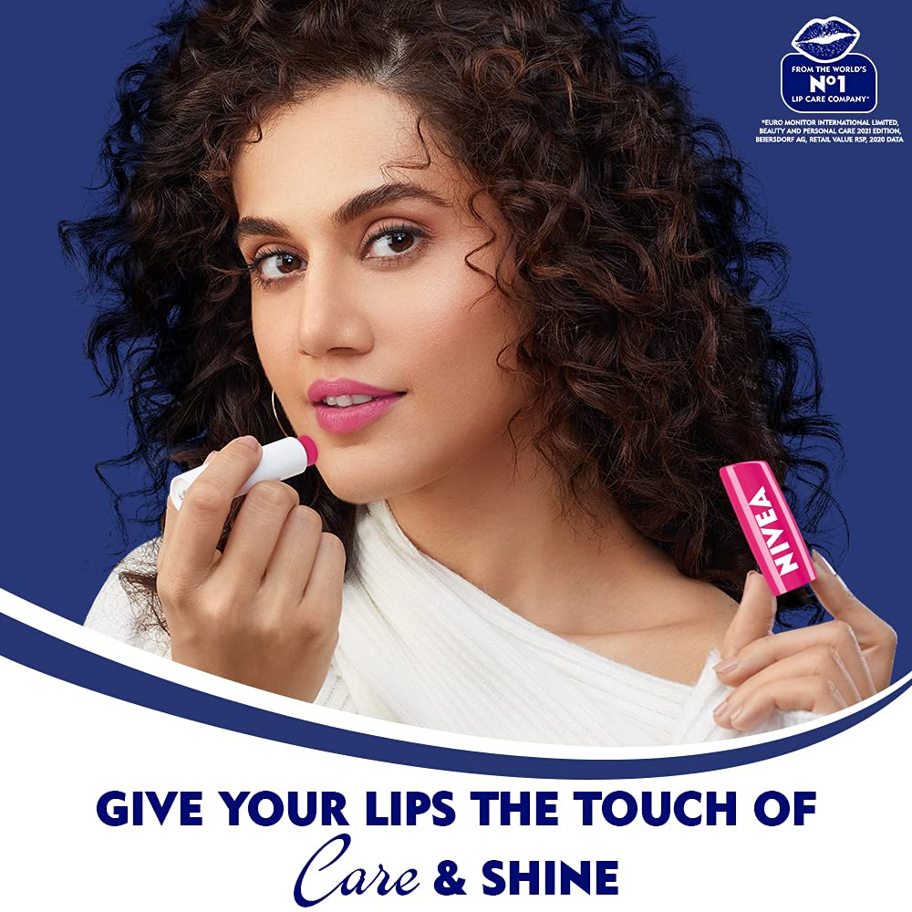 Nivea Fruity Shine Watermelon Lip Balm, 4.8gm - NIVEA Official Product View 3