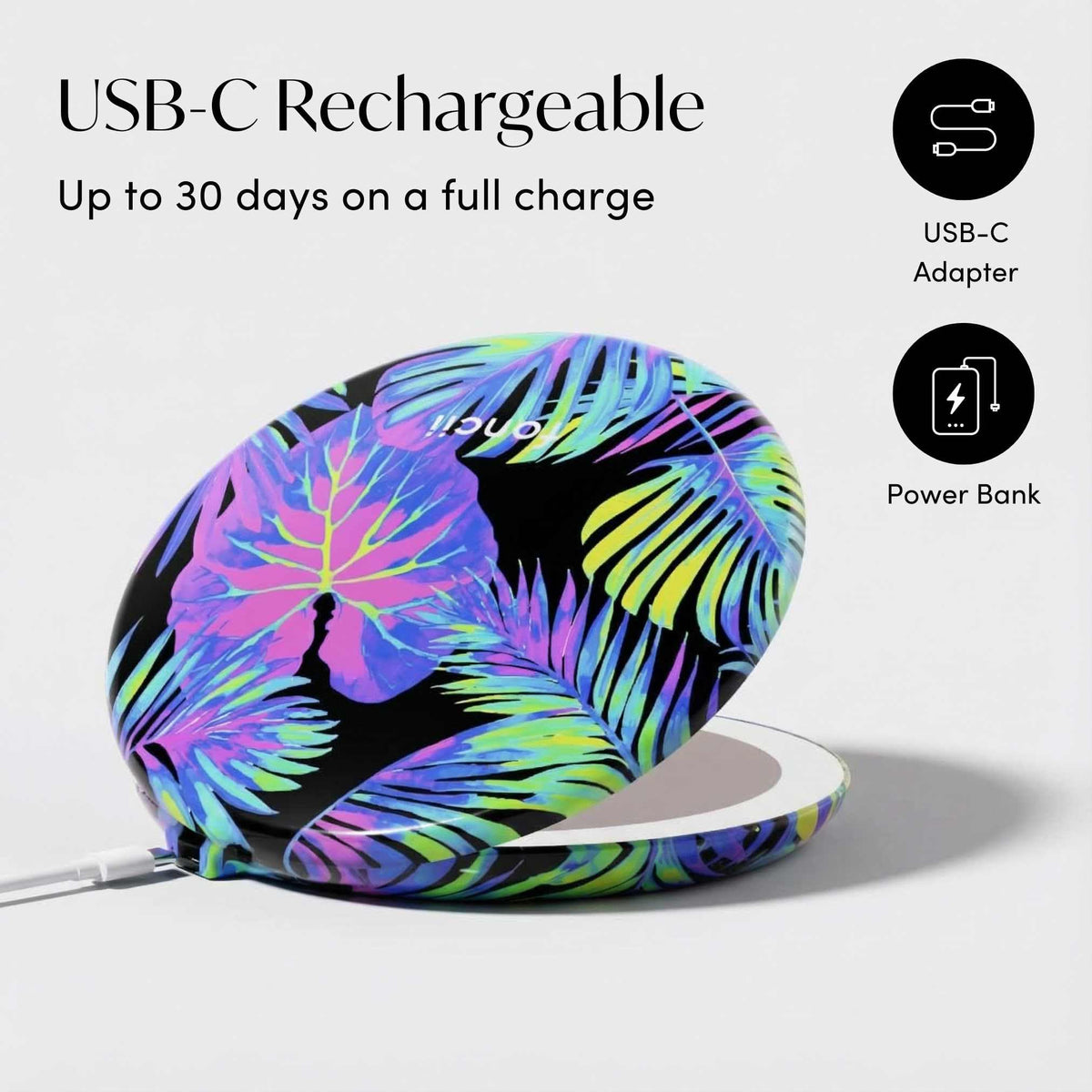 Fancii Taylor LED Lighted Compact Travel Mirror Rechargeable - Fancii Official Imagery - 7