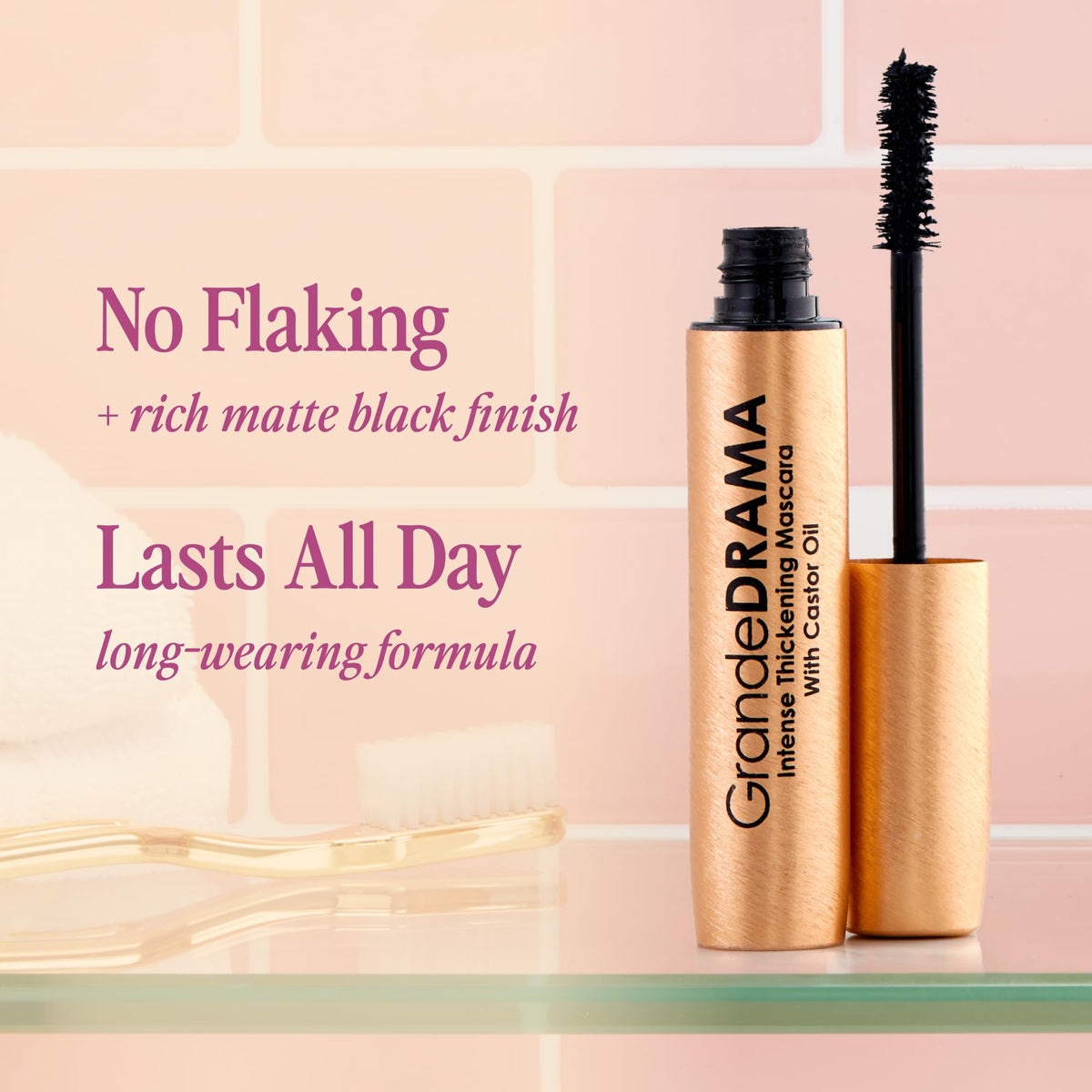 Grande Cosmetics GrandeDRAMA Intense Thickening Mascara - Premium Selection Official Imagery - 5