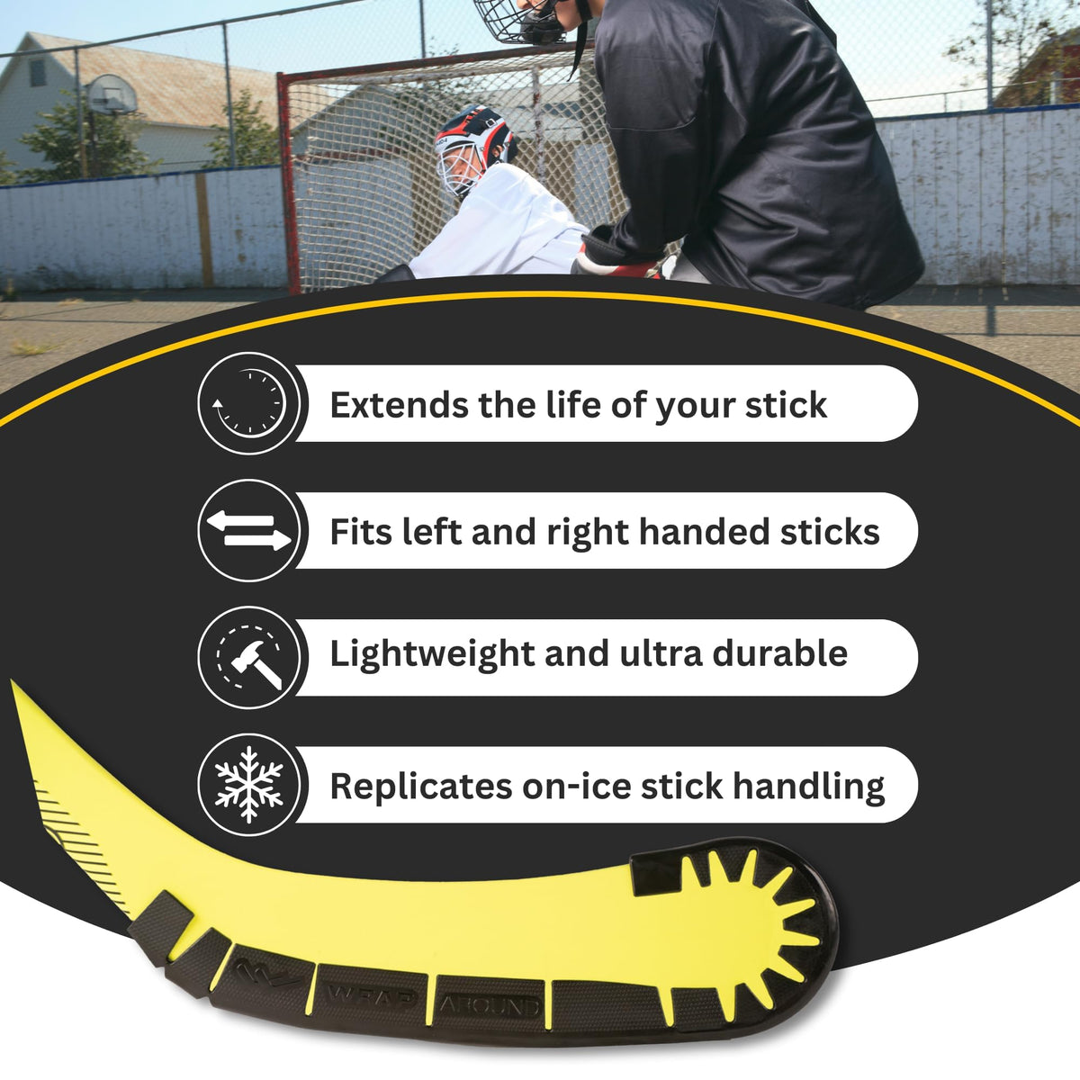Wraparound Hockey Stick Blade Protector for Off Ice Training - Wraparound Official Imagery - 5