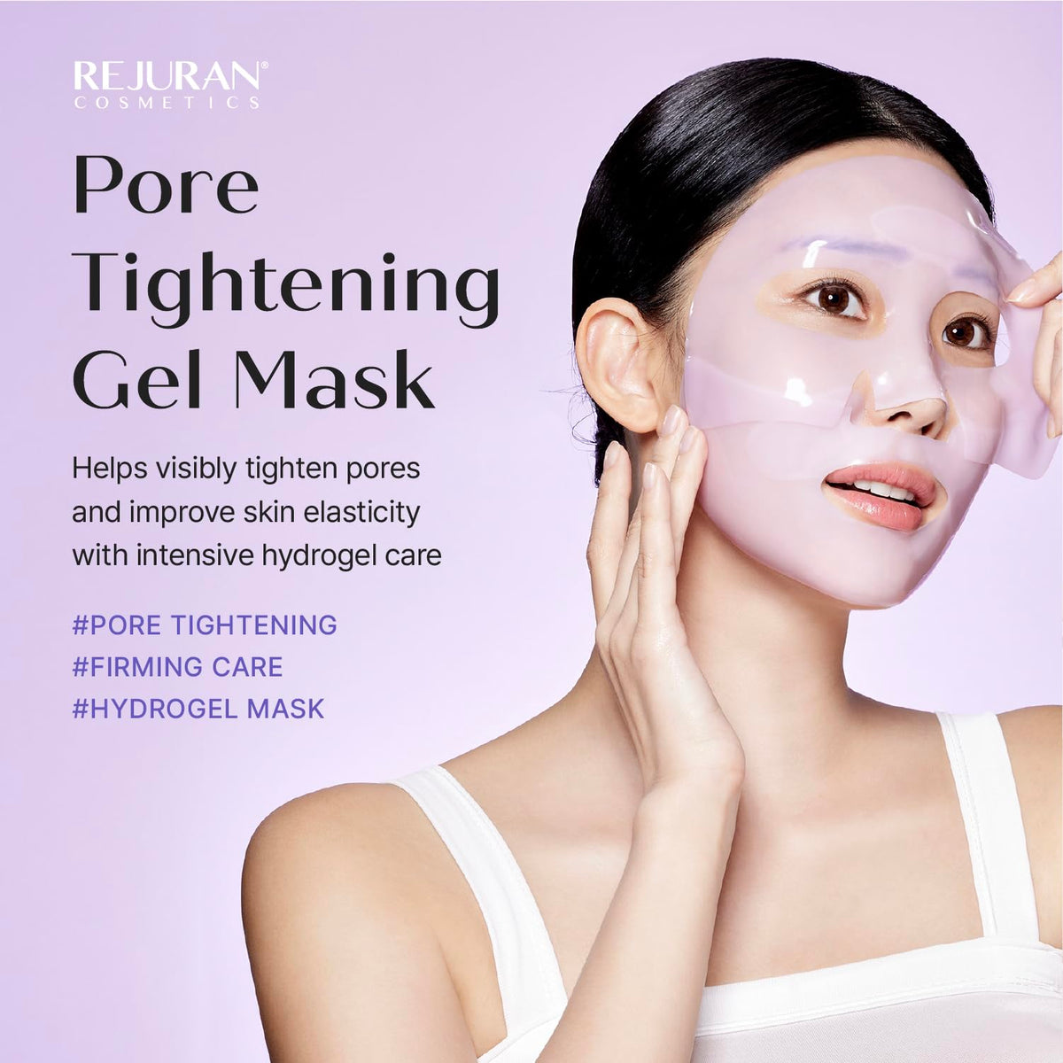REJURAN Pore Tightening Gel Mask DOT c PDRN Hydrogel 5 Count - REJURAN Official Imagery - 3