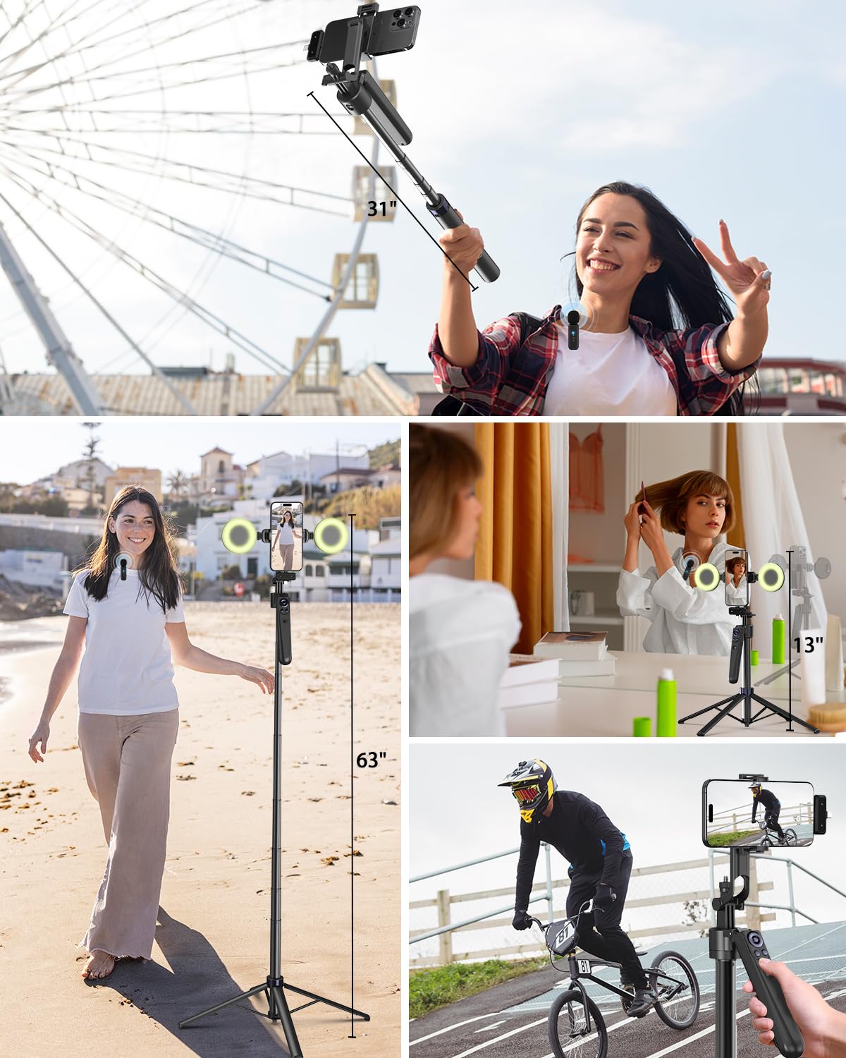 Vlogging Kit for iPhone Android 63 Auto Face Tracking Tripod - BEFAME Official Imagery - 7