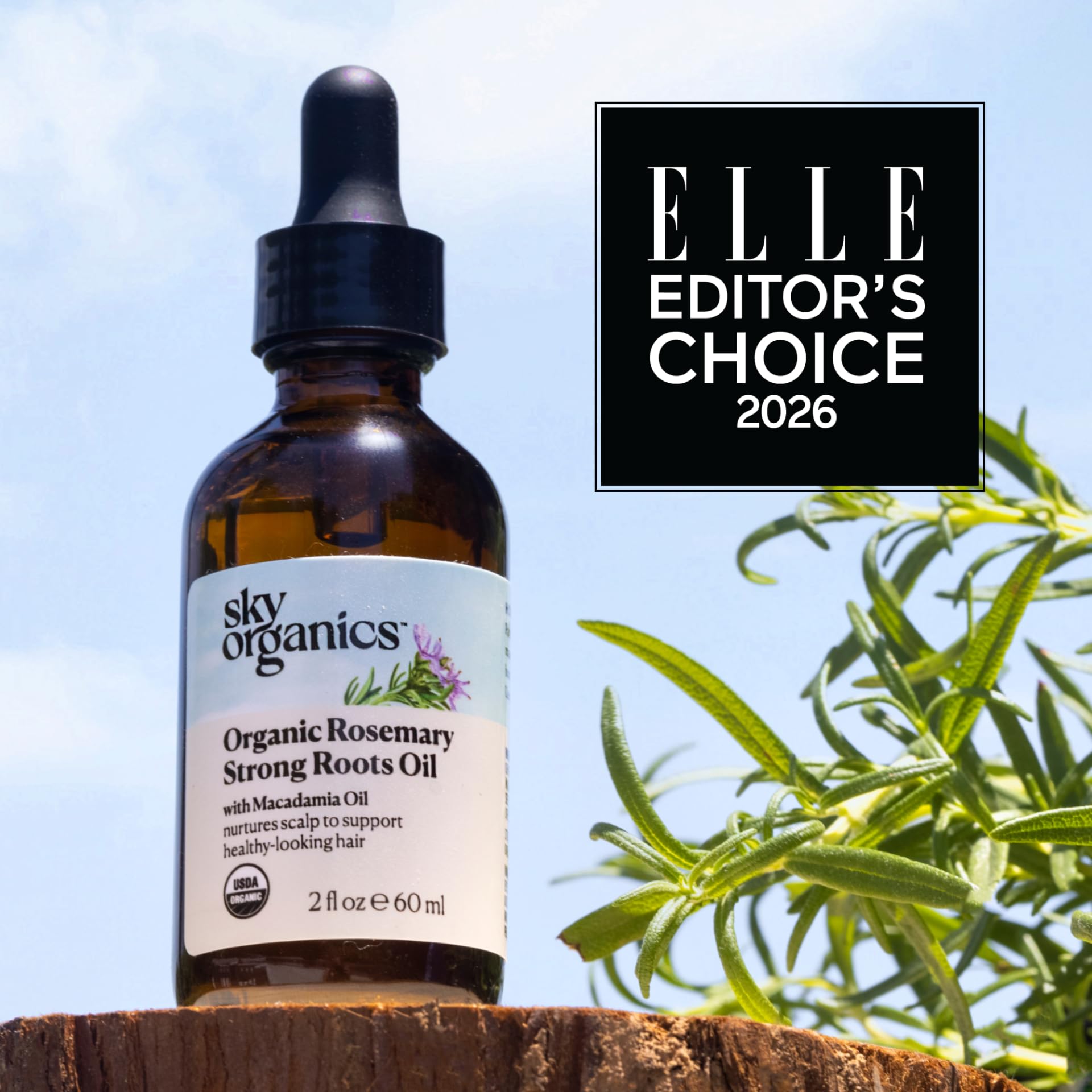 Sky Organics Organic Rosemary Strong Roots Oil, Hair & Scalp Serum 2 fl oz - Sky Organics Official Product View 5
