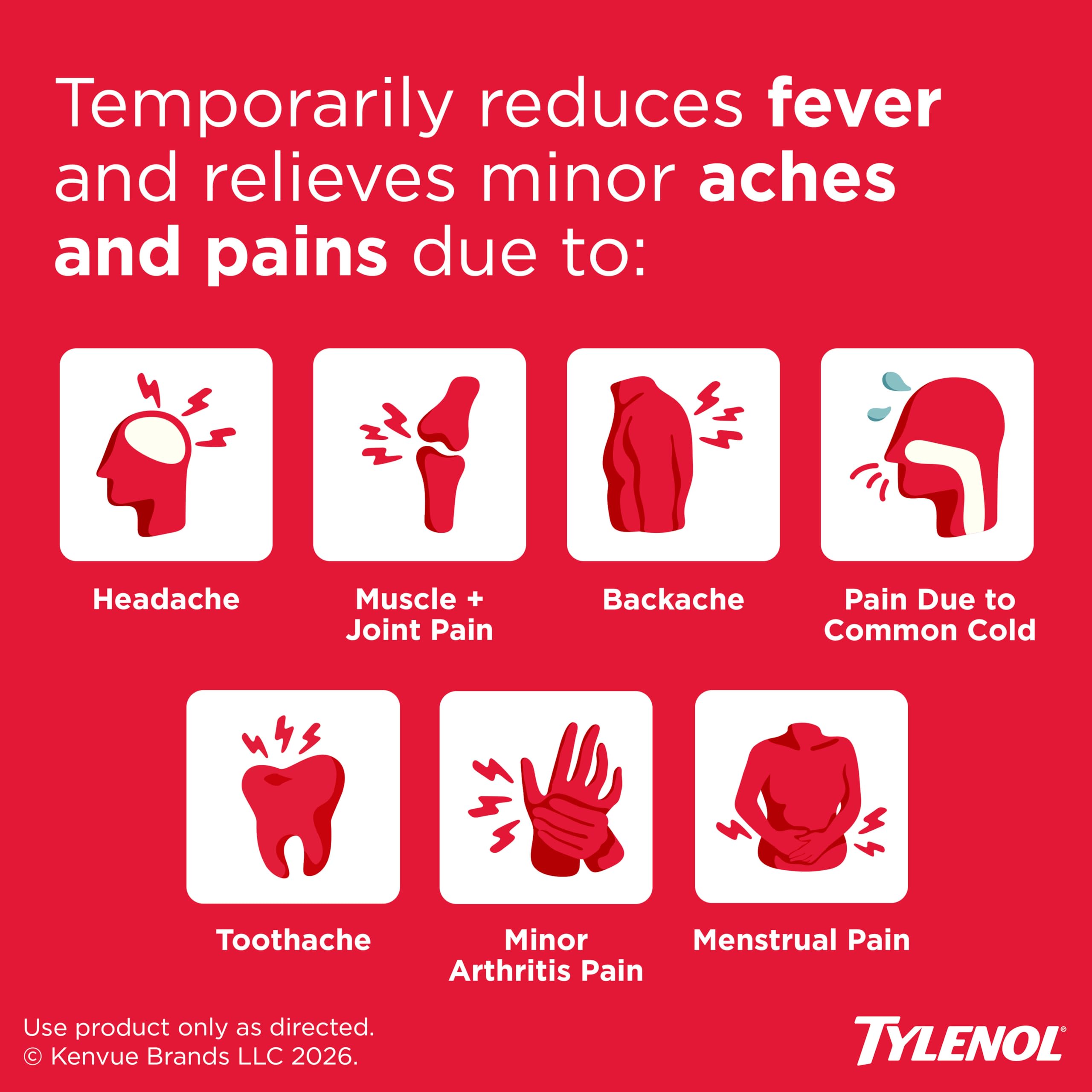 Tylenol Extra Strength Caplets, 500 mg Acetaminophen, Value Size, 225 Ct