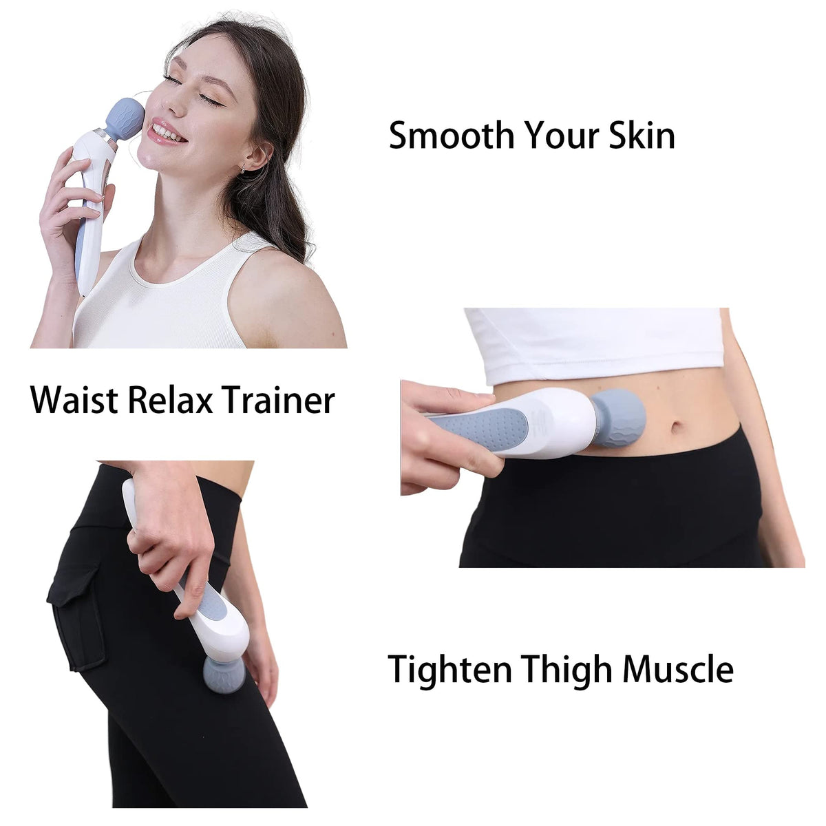 Handheld Cordless Personal Wand Massager Muscle Massager for - Asopal Official Imagery - 3