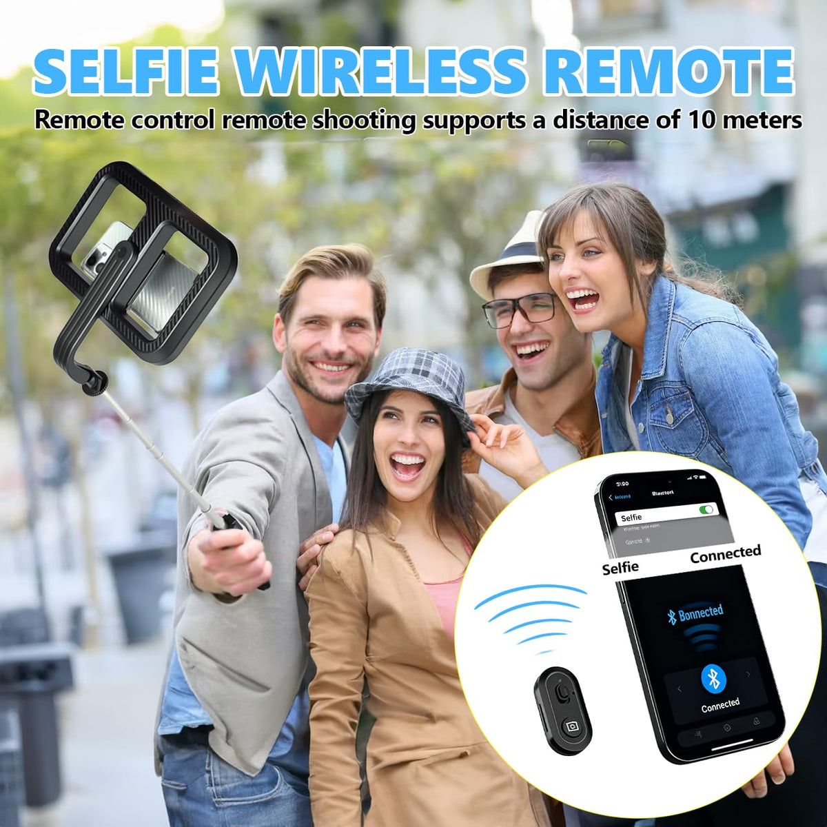 Foldable Selfie Light with Stand 54 Extendable Phone Holder - WEIIBDIE Official Imagery - 8