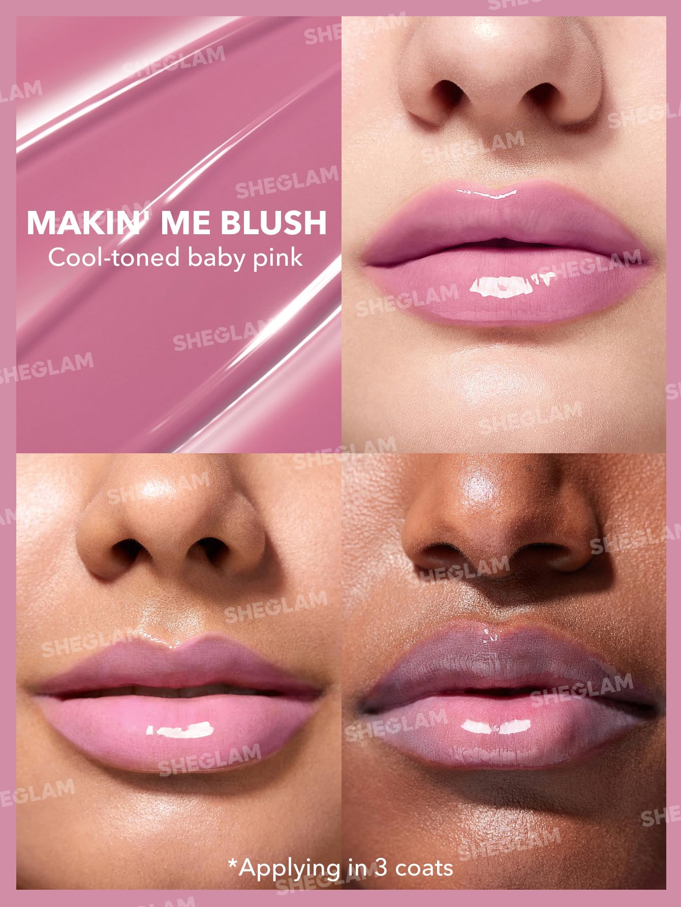 SHEGLAM PoutPerfect Moisturizing Solid Lip Gloss Non Sticky Lipstick w - View 4