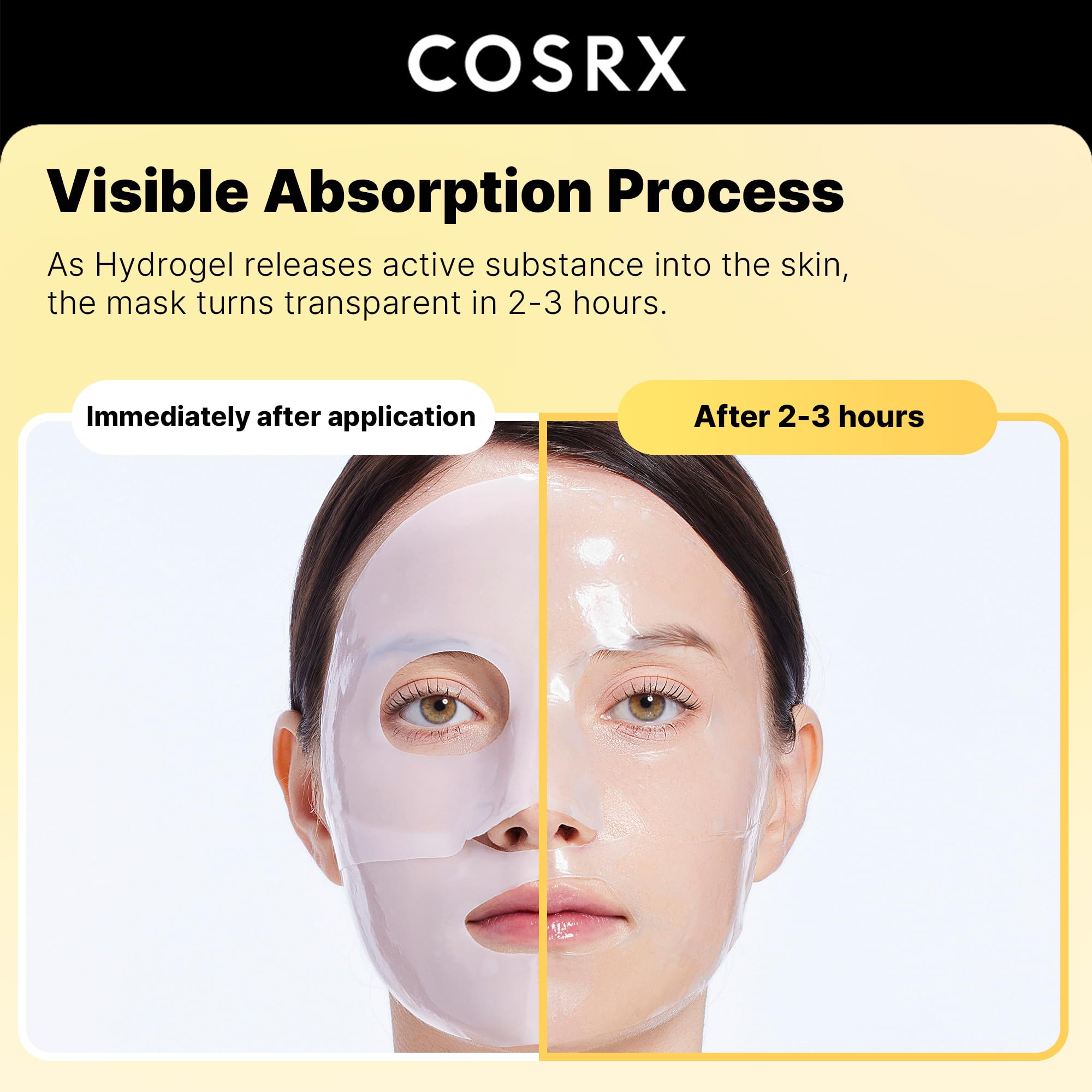 COSRX Advanced Snail Mucin Glass Glow Hydrogel Face Masks - COSRX