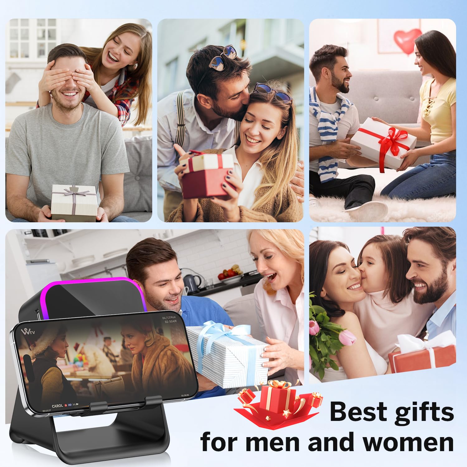 MILOUZ Wireless Induction Speaker 5-in-1 Bluetooth Speaker with P by MILOUZ - Angle View 9