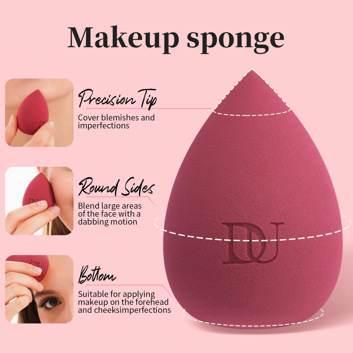 DUcare Makeup Brushes Makeup Blender Sponge - DUcare Official Imagery - 7