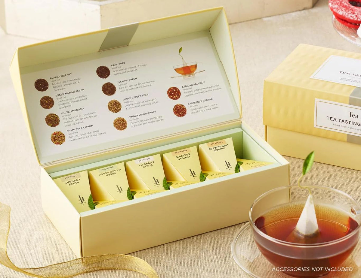 Tea Forte Tea Sampler 10 Pyramid Infuser Bags Premium Tea - Tea Forte Official Imagery - 3