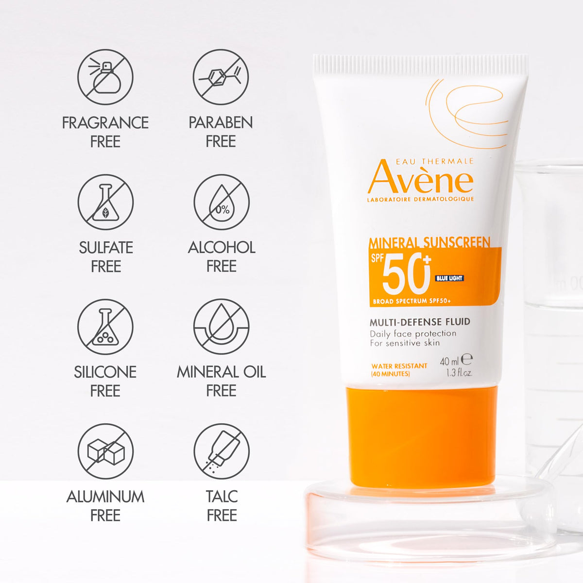 Av ne Mineral Sunscreen Multi Defense Fluid SPF 50 - Eau Thermale Avène Official Imagery - 7